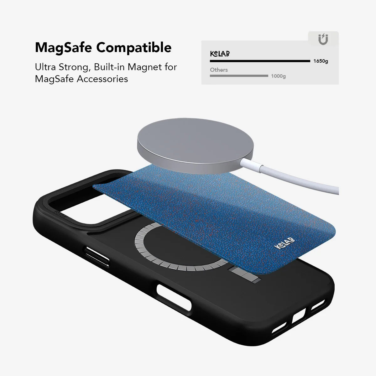 Digital Grain | Blue Terrazzo Speckled iPhone Case