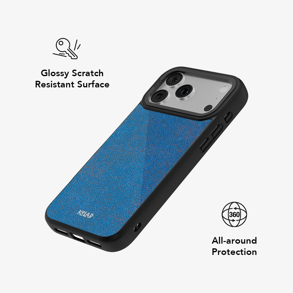 Digital Grain | Blue Micro Dotted Phone Case