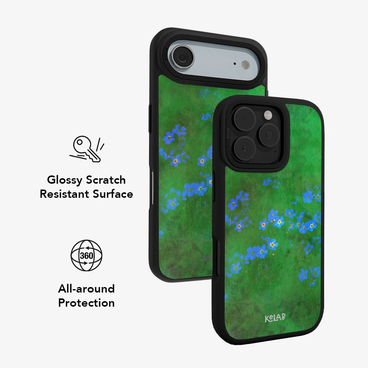 Forget Me Meadow | Vibrant Green Floral iPhone Case