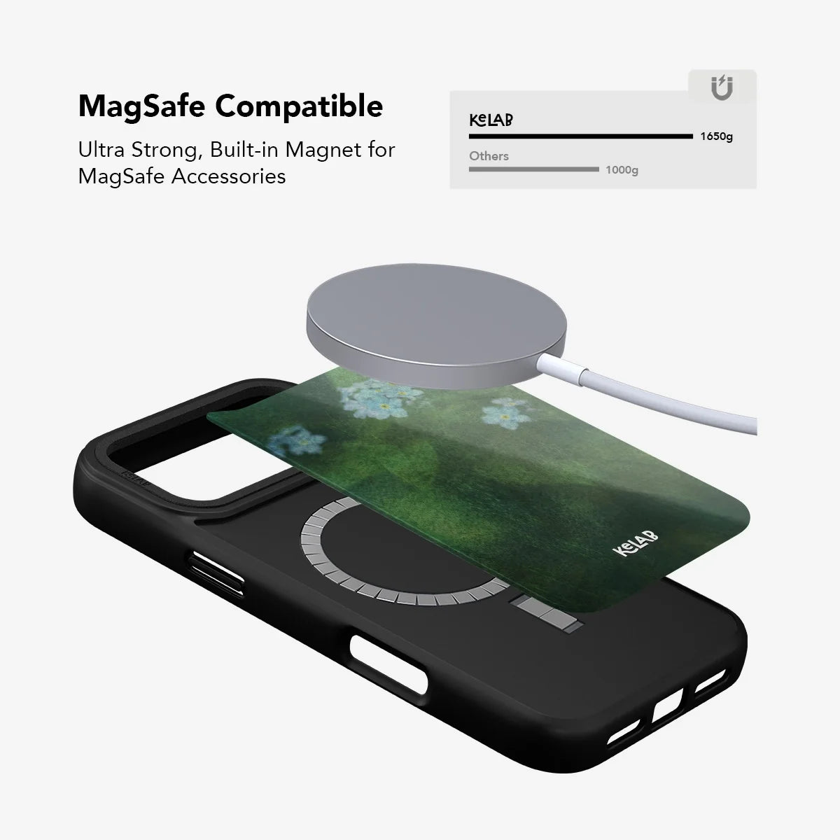 Misty Morning | Deep Green Floral iPhone Case