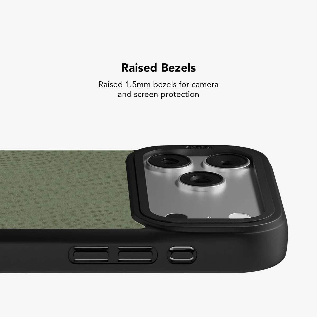 Sage Silk | Green Pebbled Texture Phone Case