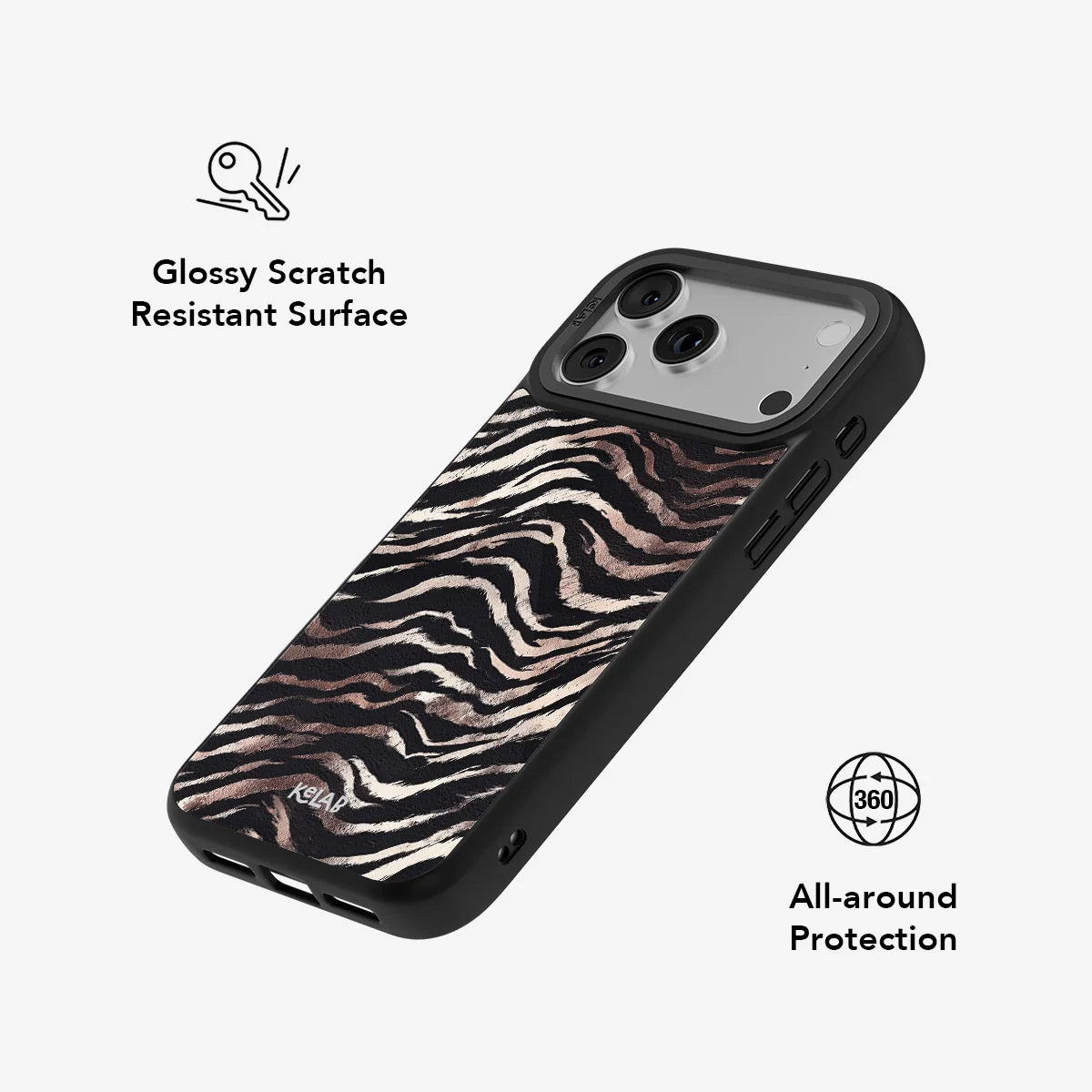Shadow Striker | Zebra Stripe Phone Case
