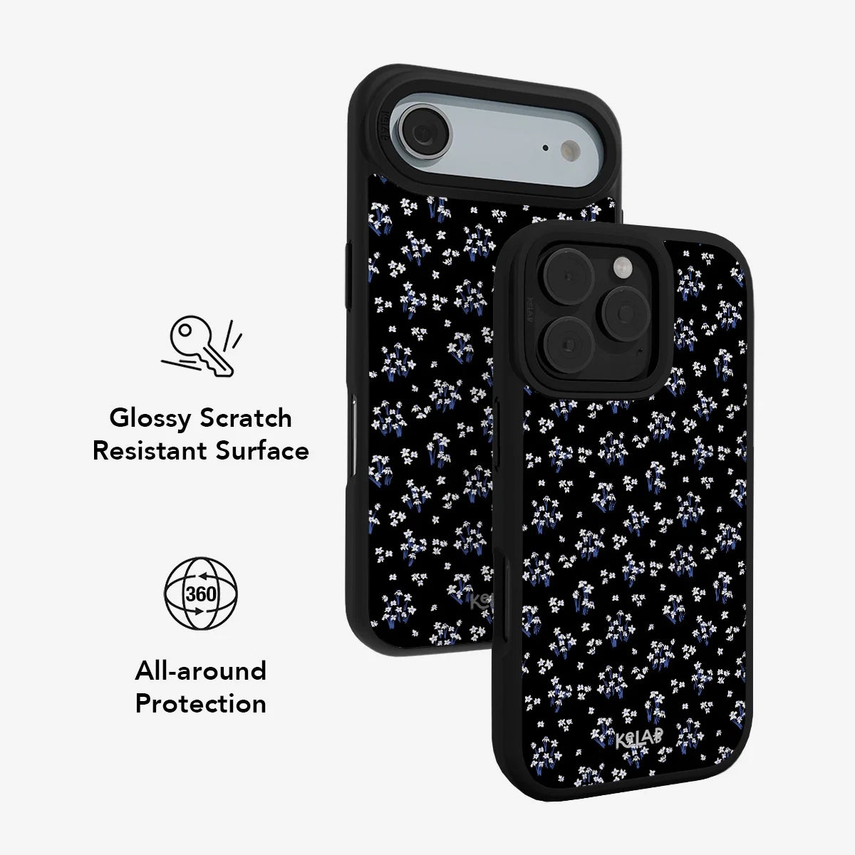 Inkwell Lily | Minimalist Black Floral iPhone Case