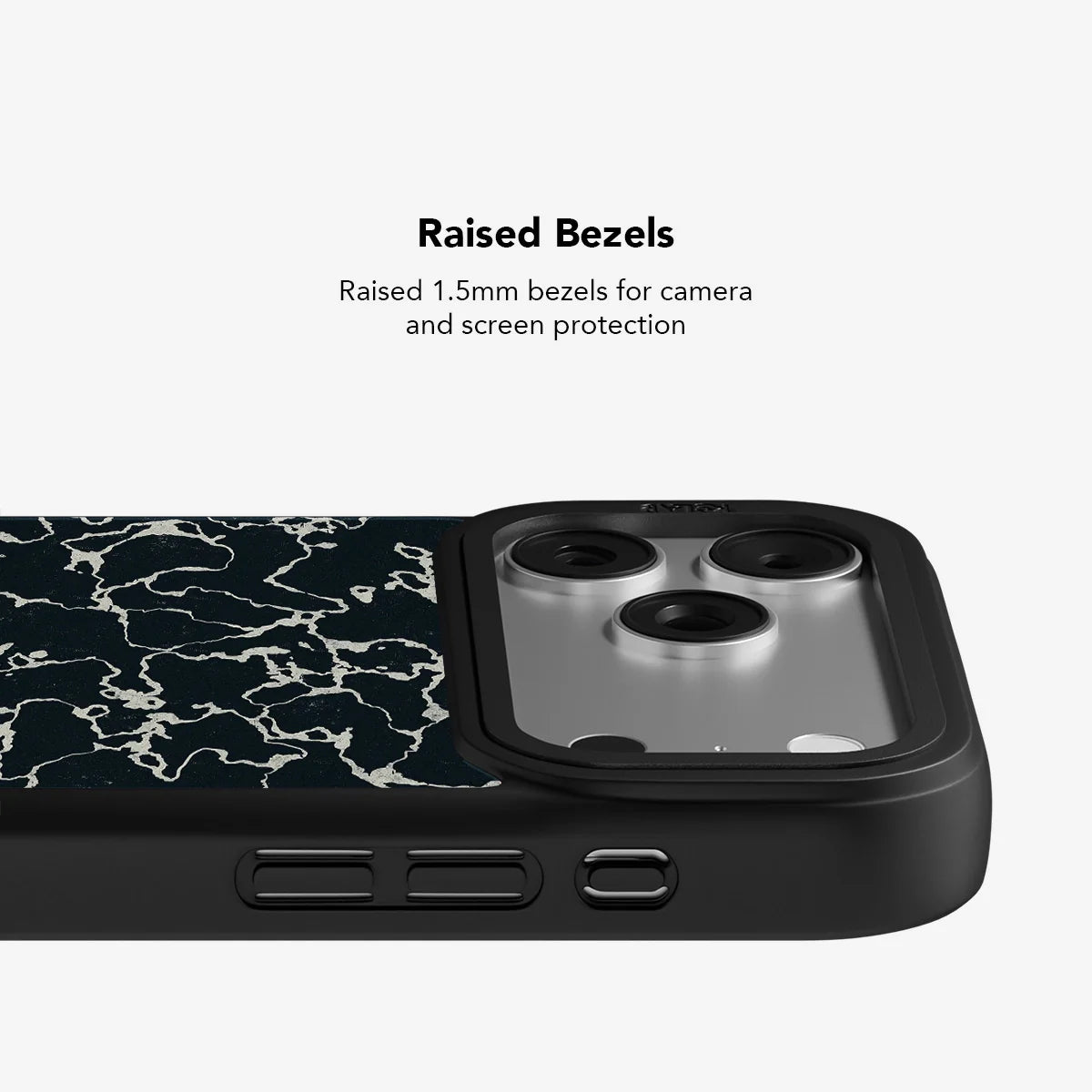 Obsidian Vein | Abstract Black Marble Phone Case