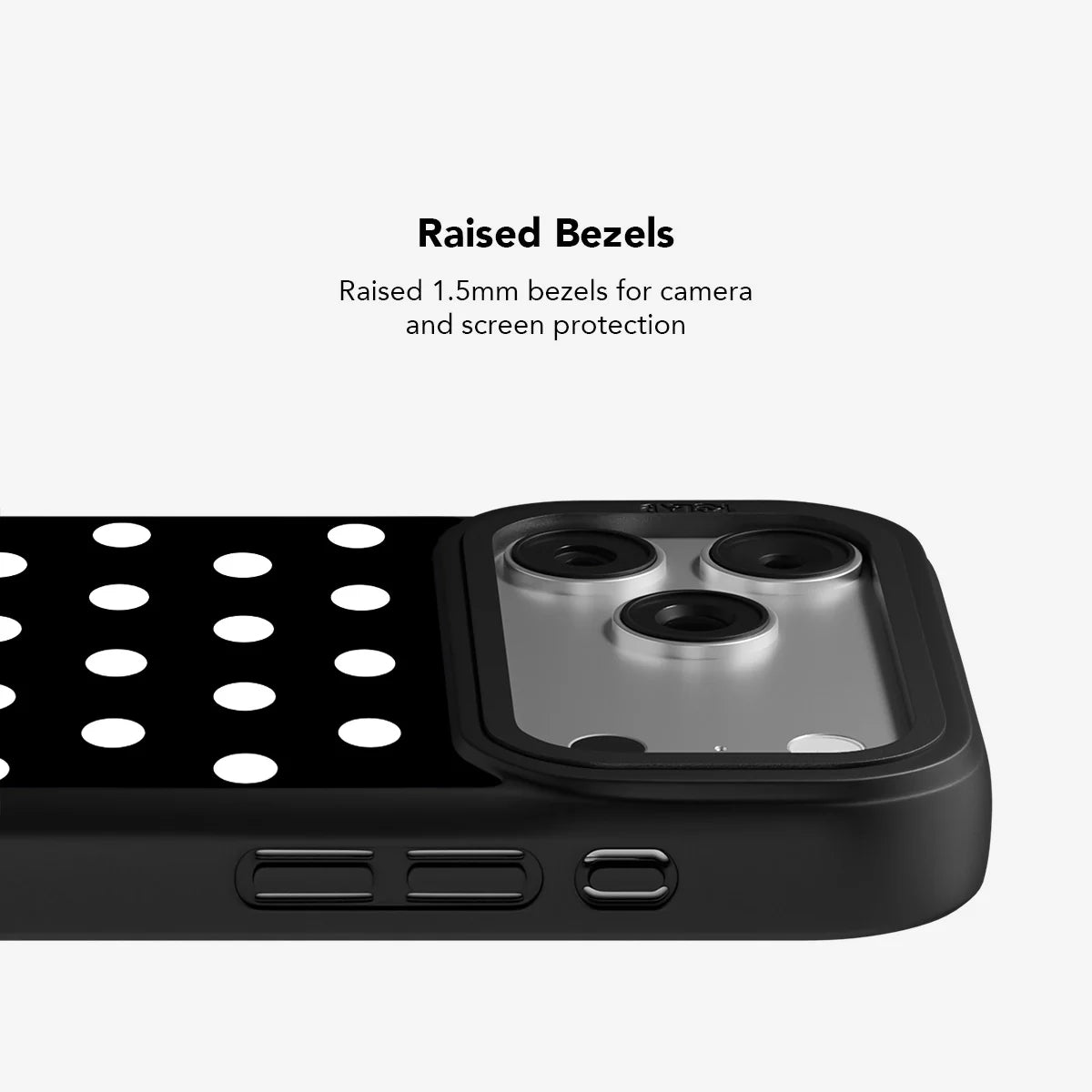 Domino Theory | Black White Polka Dot Phone Case