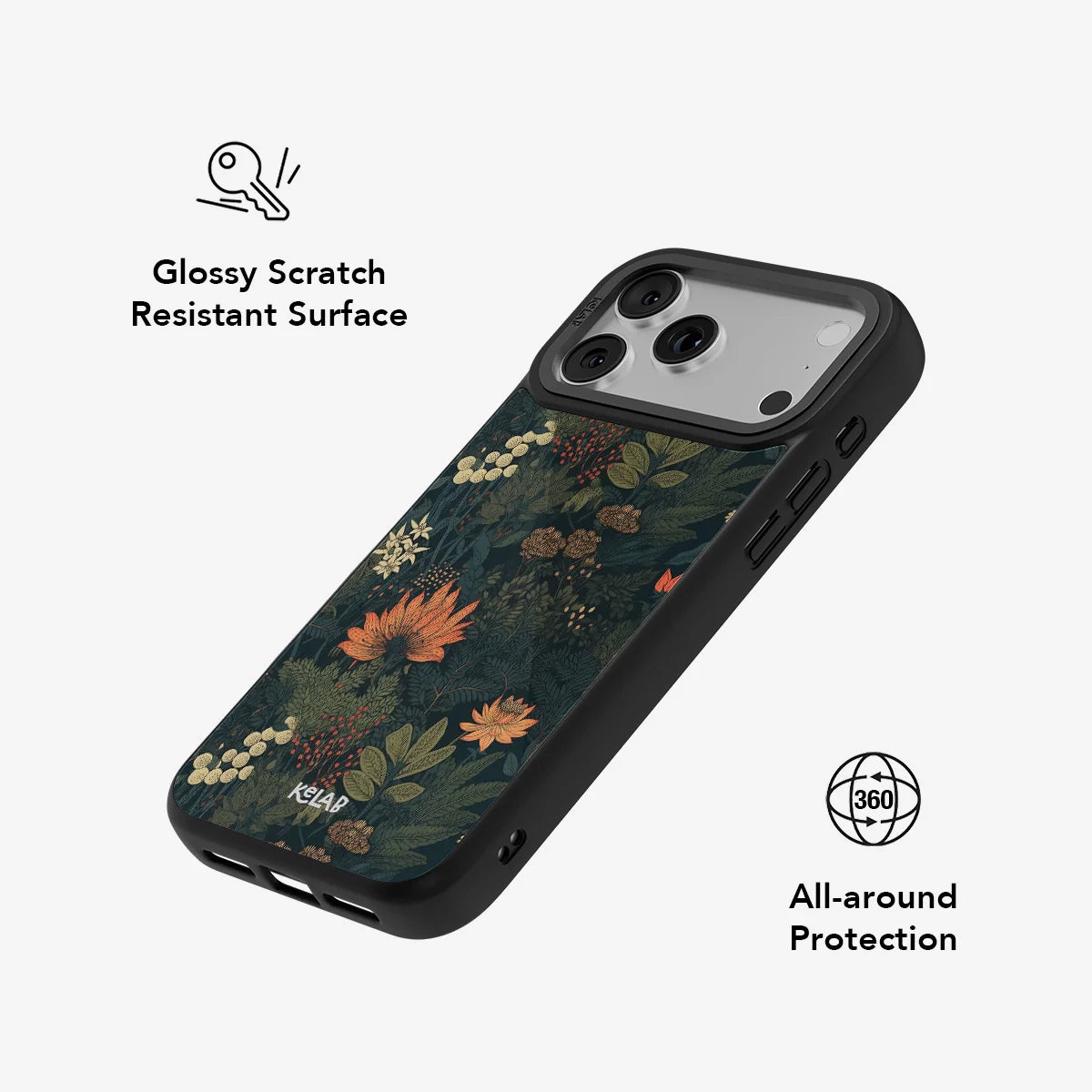 Elderberry Enchantment | Dark Academia Floral Phone Case