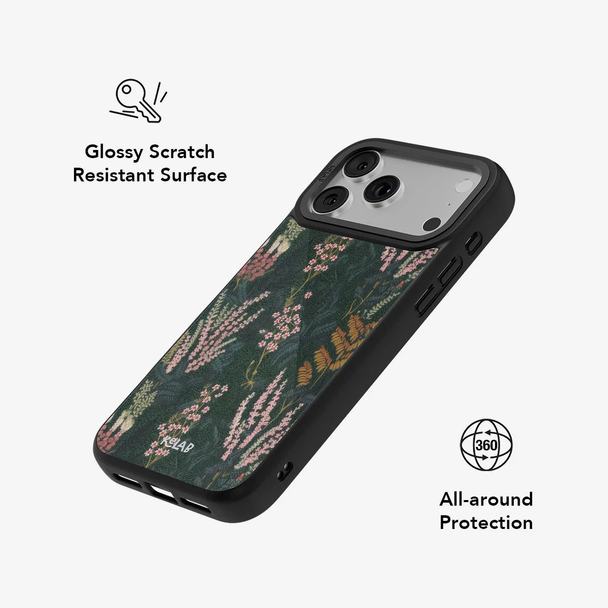 Heather & Hearth | Dark Academia Floral Phone Case