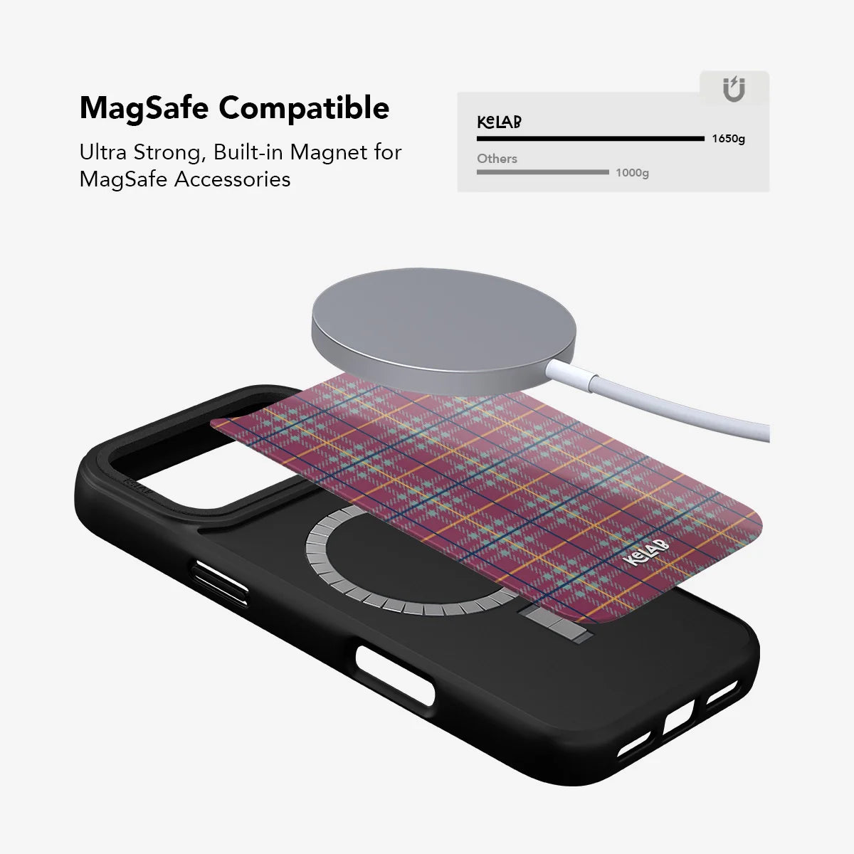Mullberry Hue | Mauve and Teal Plaid Phone Case