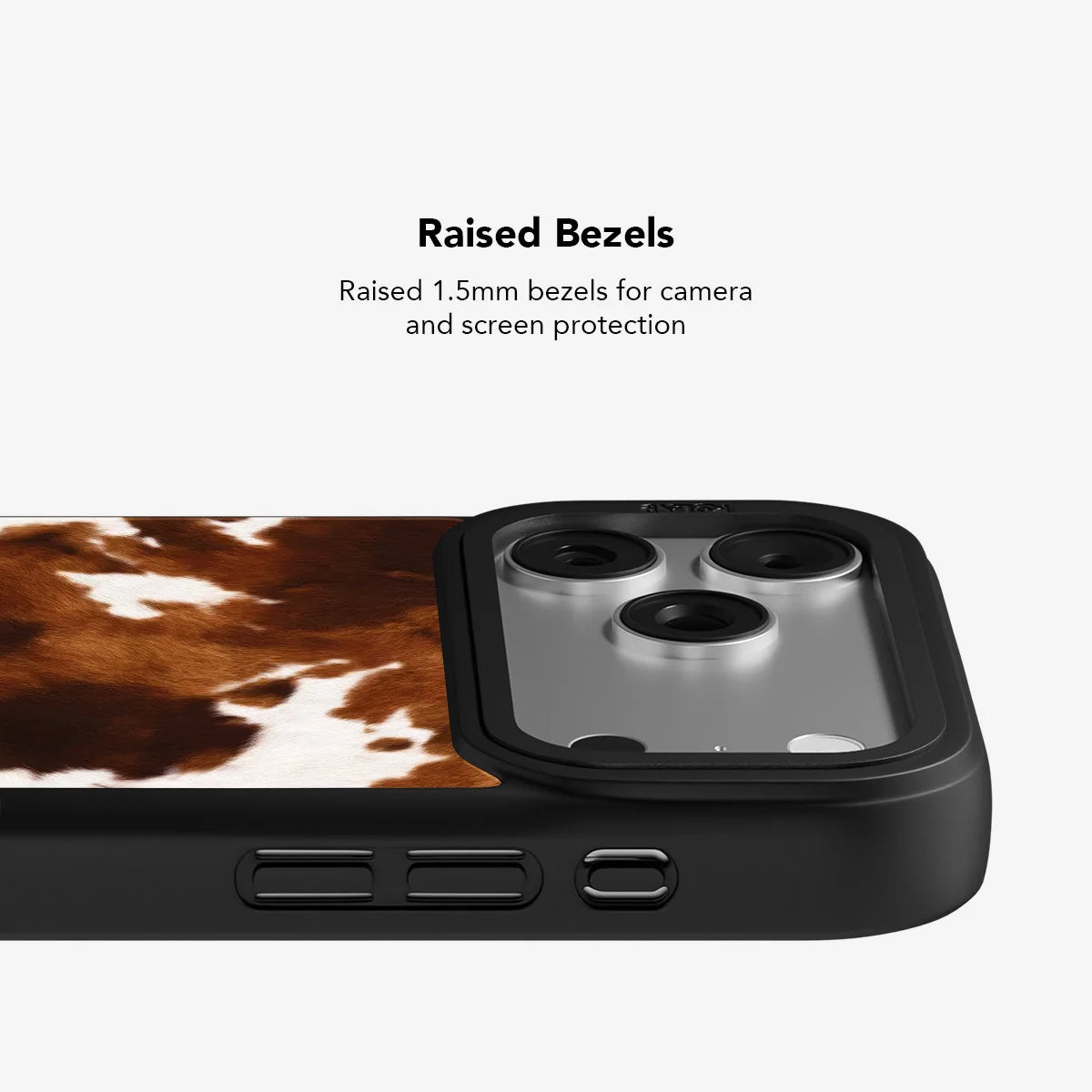 Milk & Mahogany | Brown Cow Print Phone Case