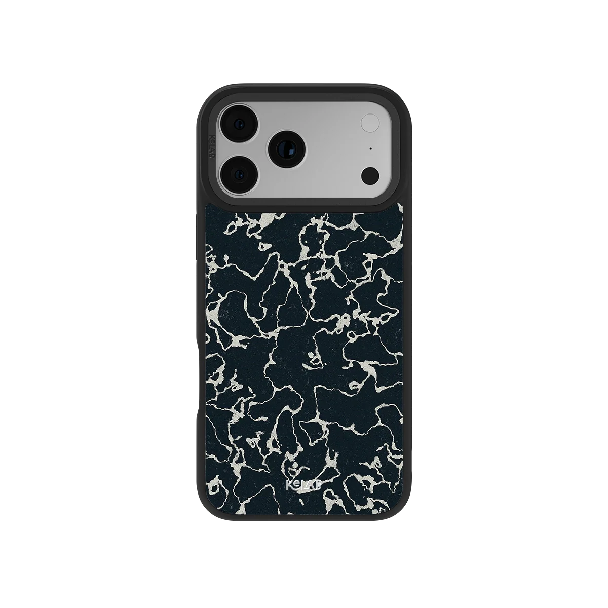 Obsidian Vein | Abstract Black Marble Phone Case
