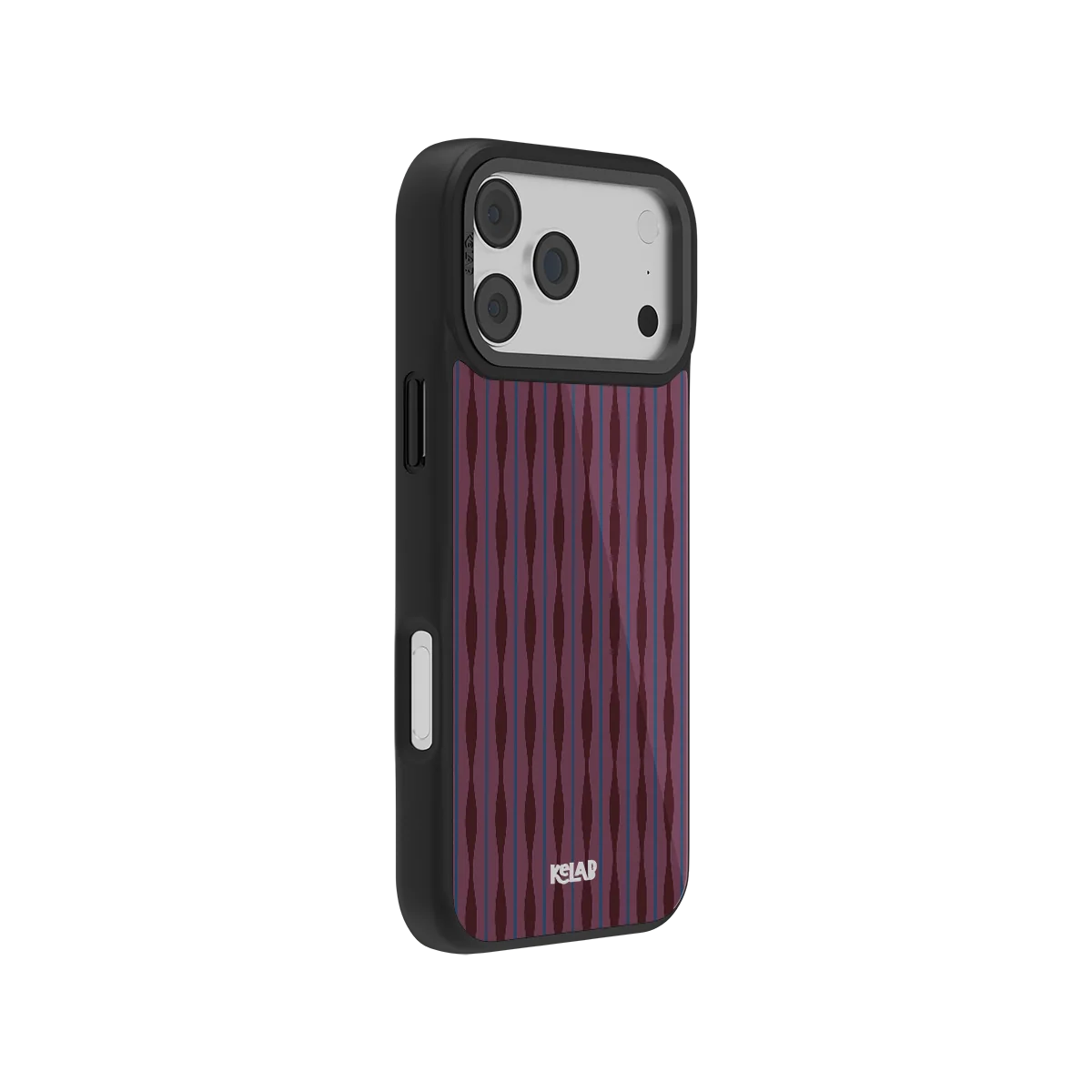 Mulberry | Burgundy Phone Case with Wavy Textured Design
