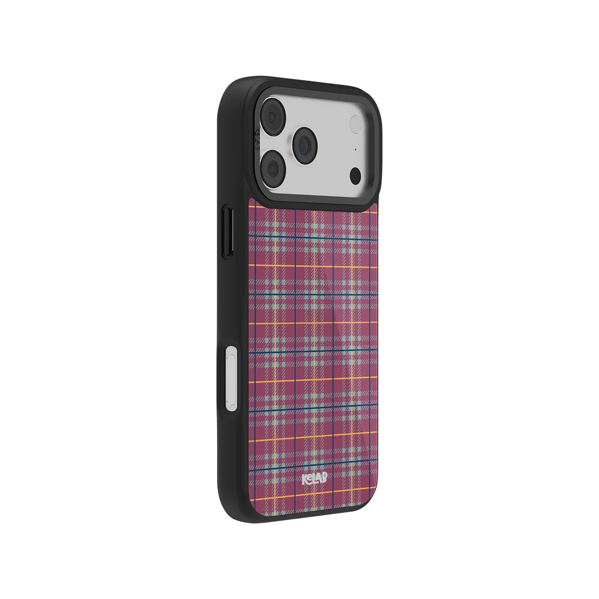 Mullberry Hue | Mauve and Teal Plaid Phone Case