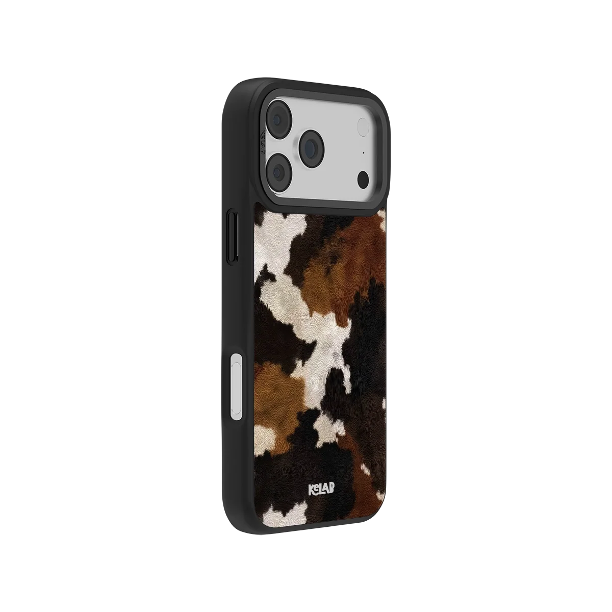 Cattle Drive | Brown & Black Cow Print iPhone Case