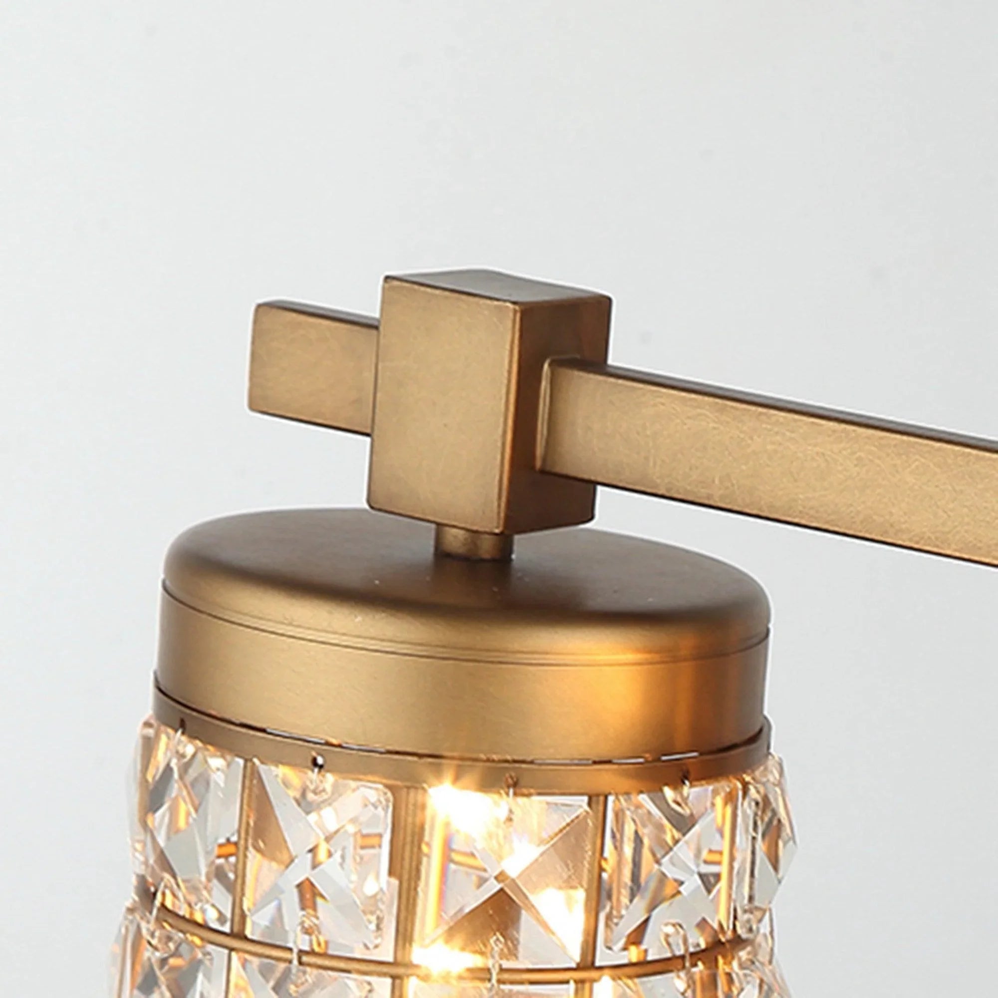 3-Light Modern Golden Linear Vanity Lights Wall Light
