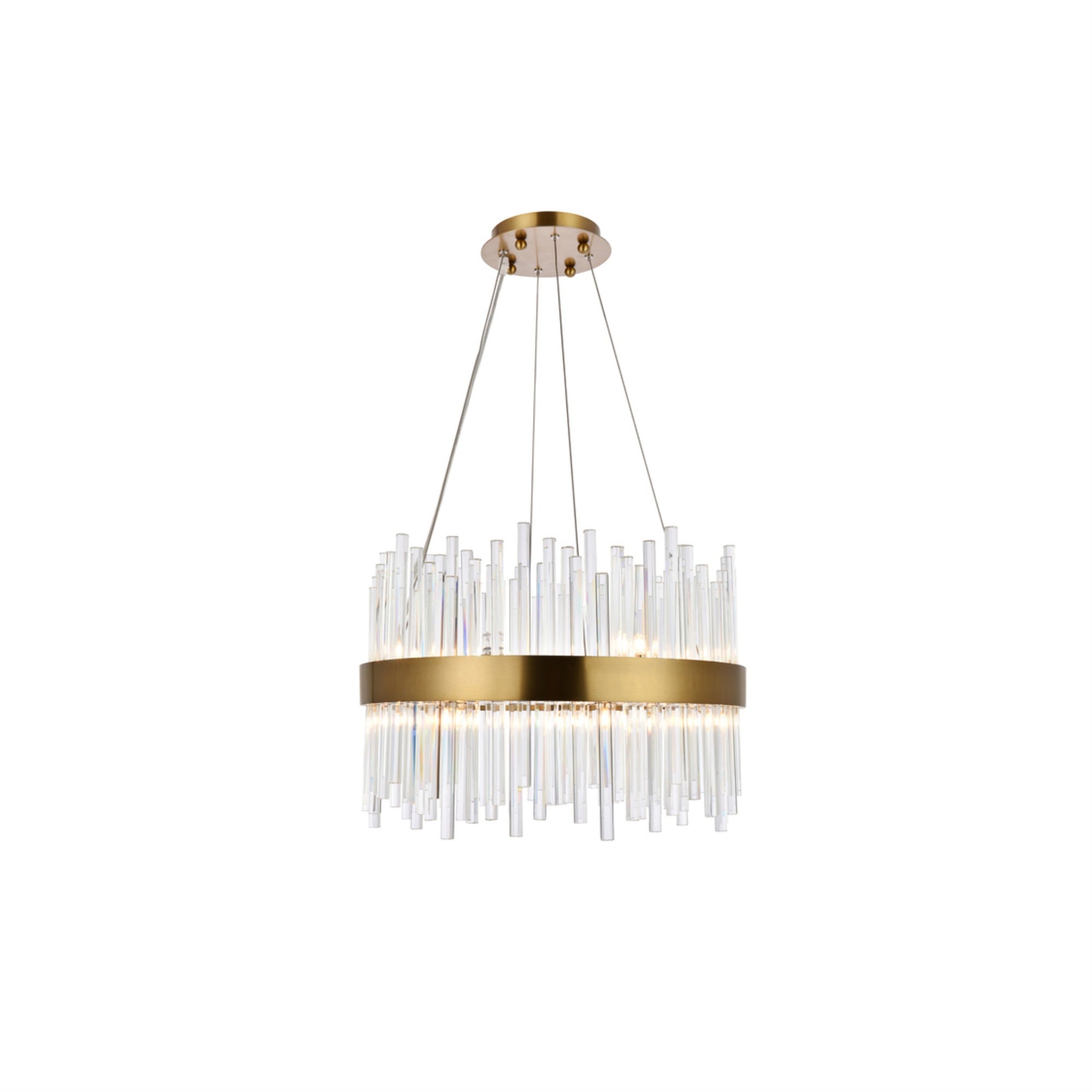 Elegant Lighting Indoor Modern Home Decorative Bright Dallas 14 Light Gold Chandelier Clear Royal Cut Crystal
