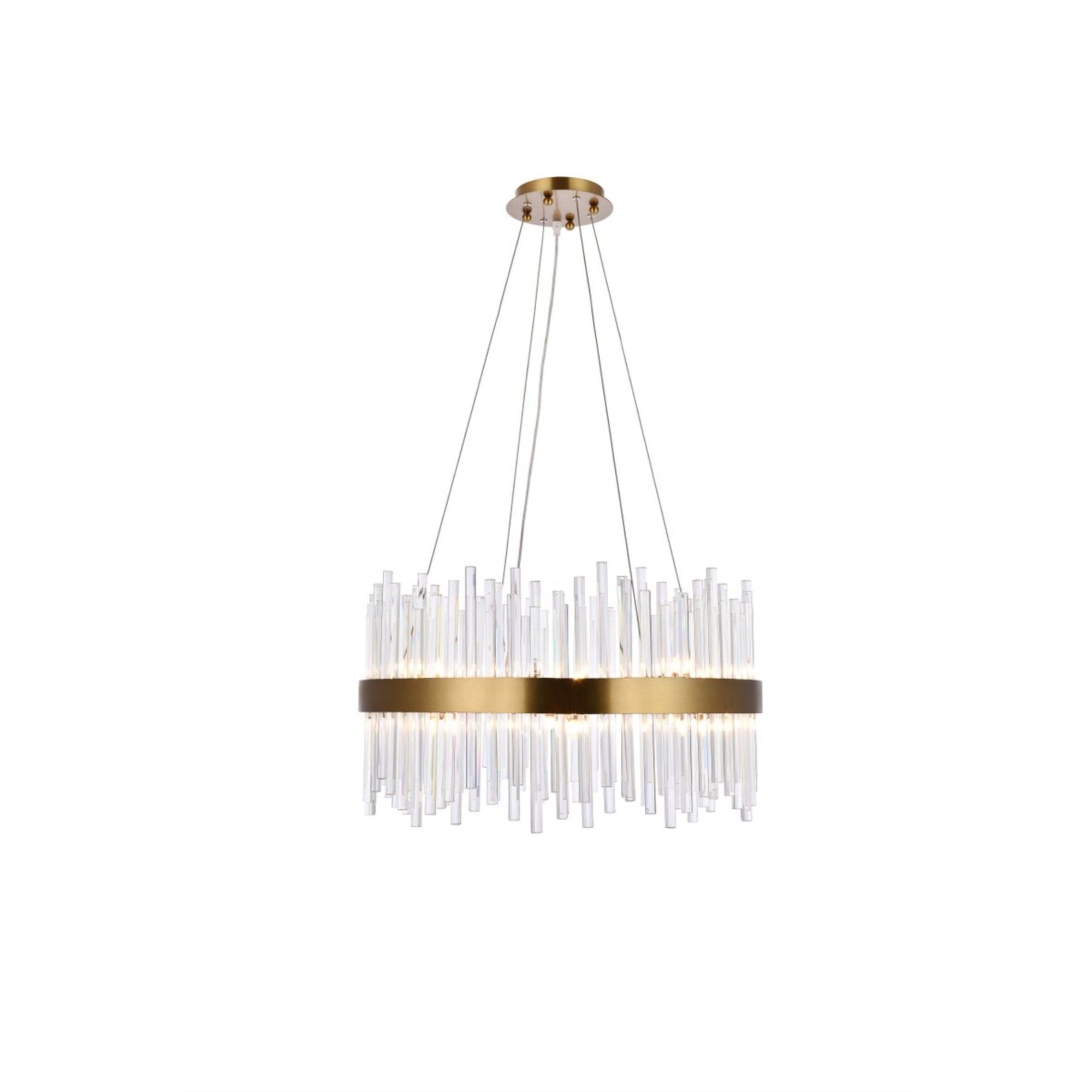 Dallas 16 light Gold Chandelier Clear Royal Cut Crystal