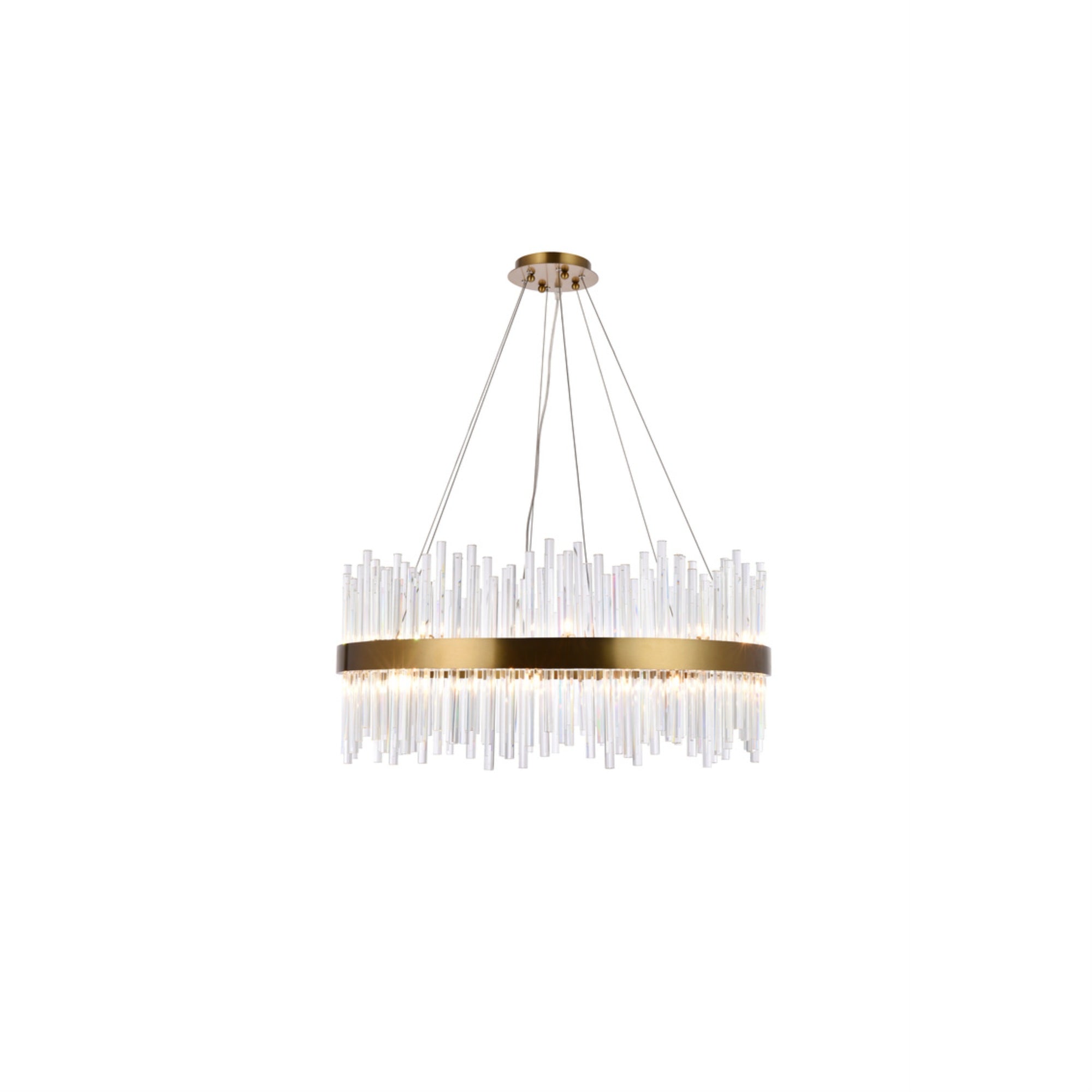 Elegant Lighting Indoor Modern Home Decorative Bright Dallas 18 Light Gold Chandelier Clear Royal Cut Crystal