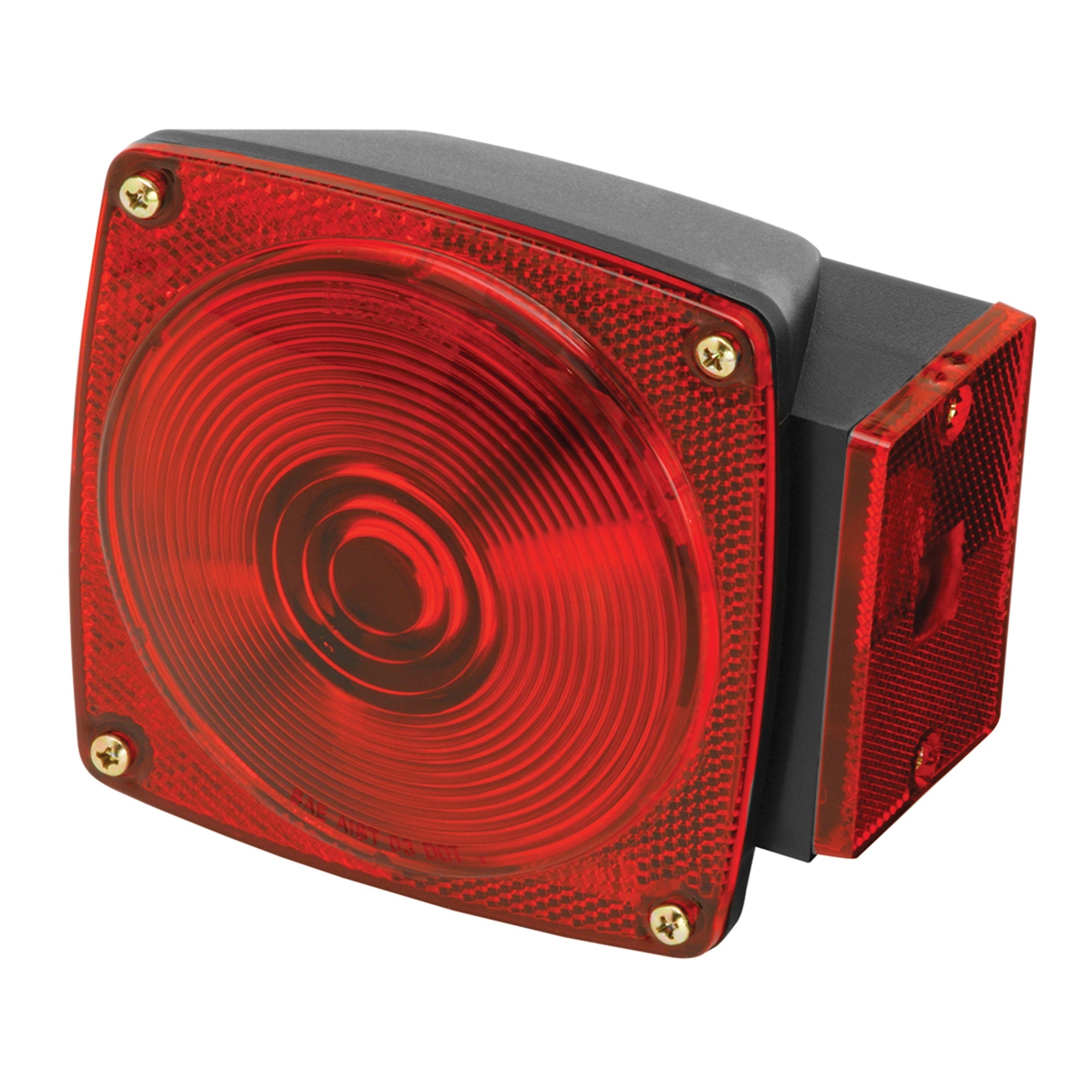 Wesbar 2823284 Deluxe Black Right Marine Tail Light