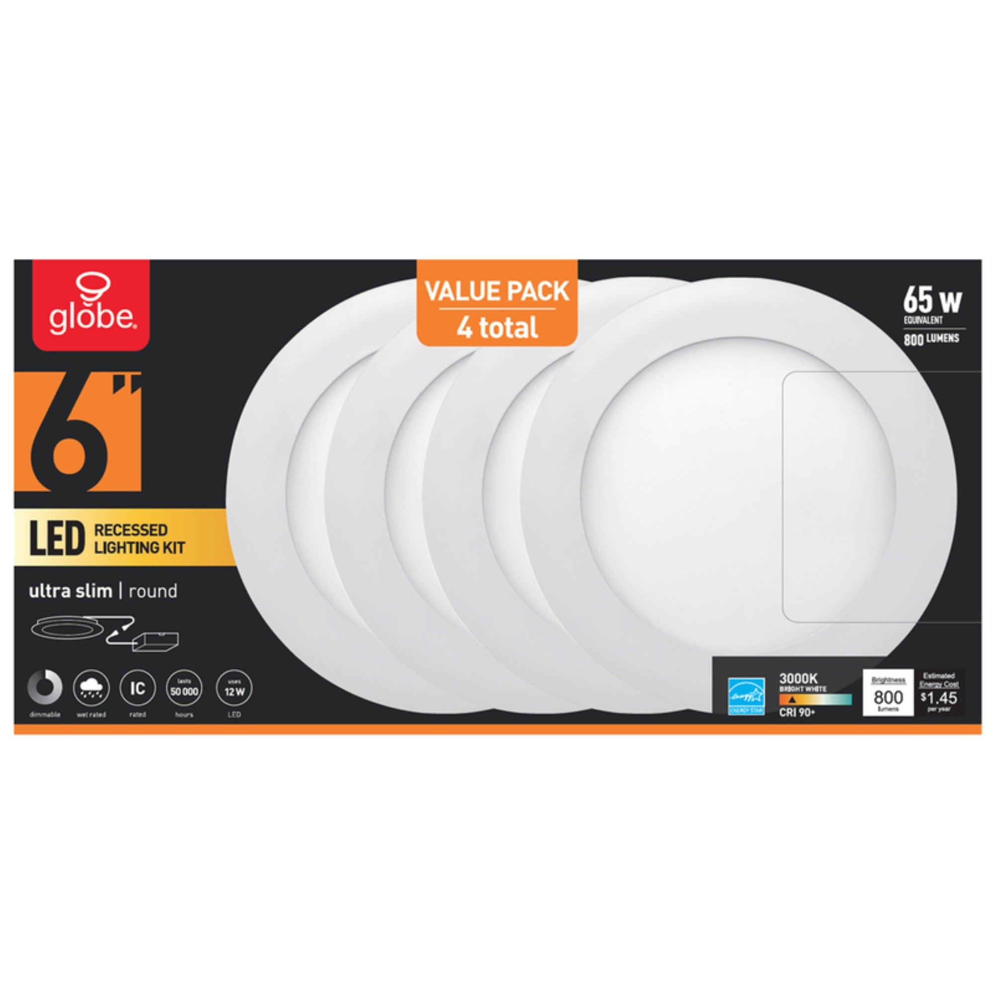 RECESS LIGHT 6 inch inch (Pack of 1)