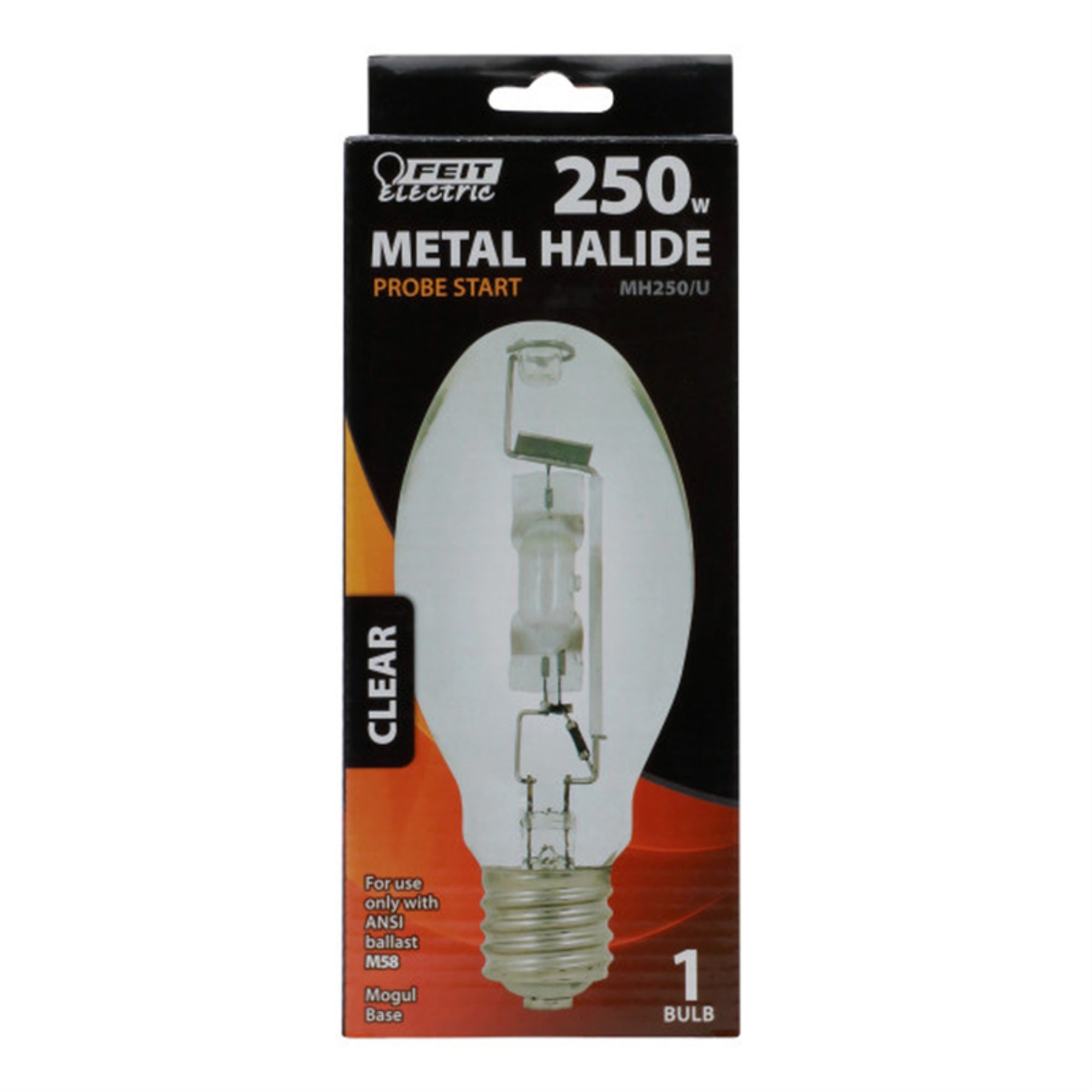 Feit Electric 250W Ed28 Clear Metal Halide Hid Bulb 1Pk