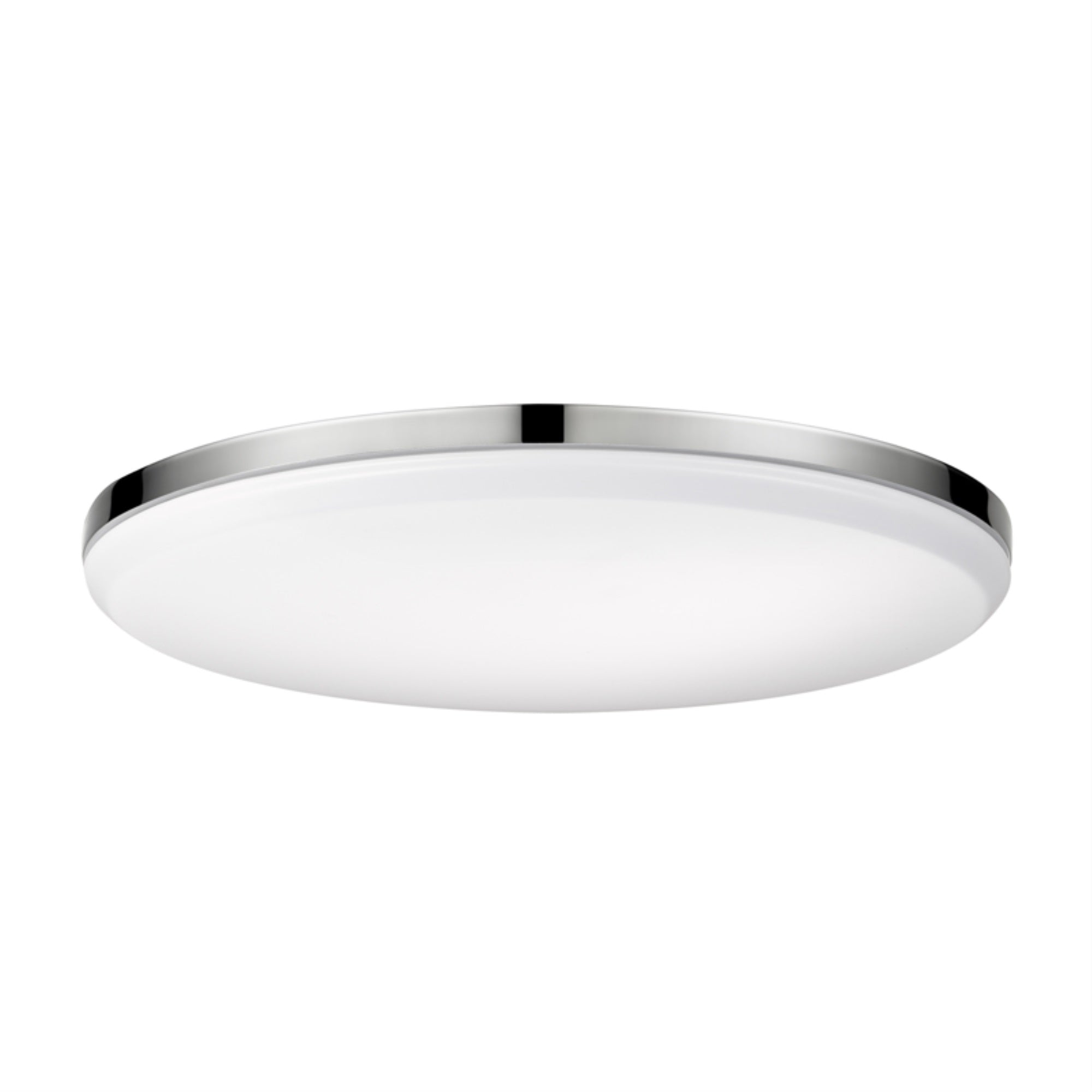 Globe Electric LED Flush Mount Ceiling Light Fixture, Chrome, Frosted Shade, Model 65584, Energy Star, Ultra Slim Design, 2200 Lumen