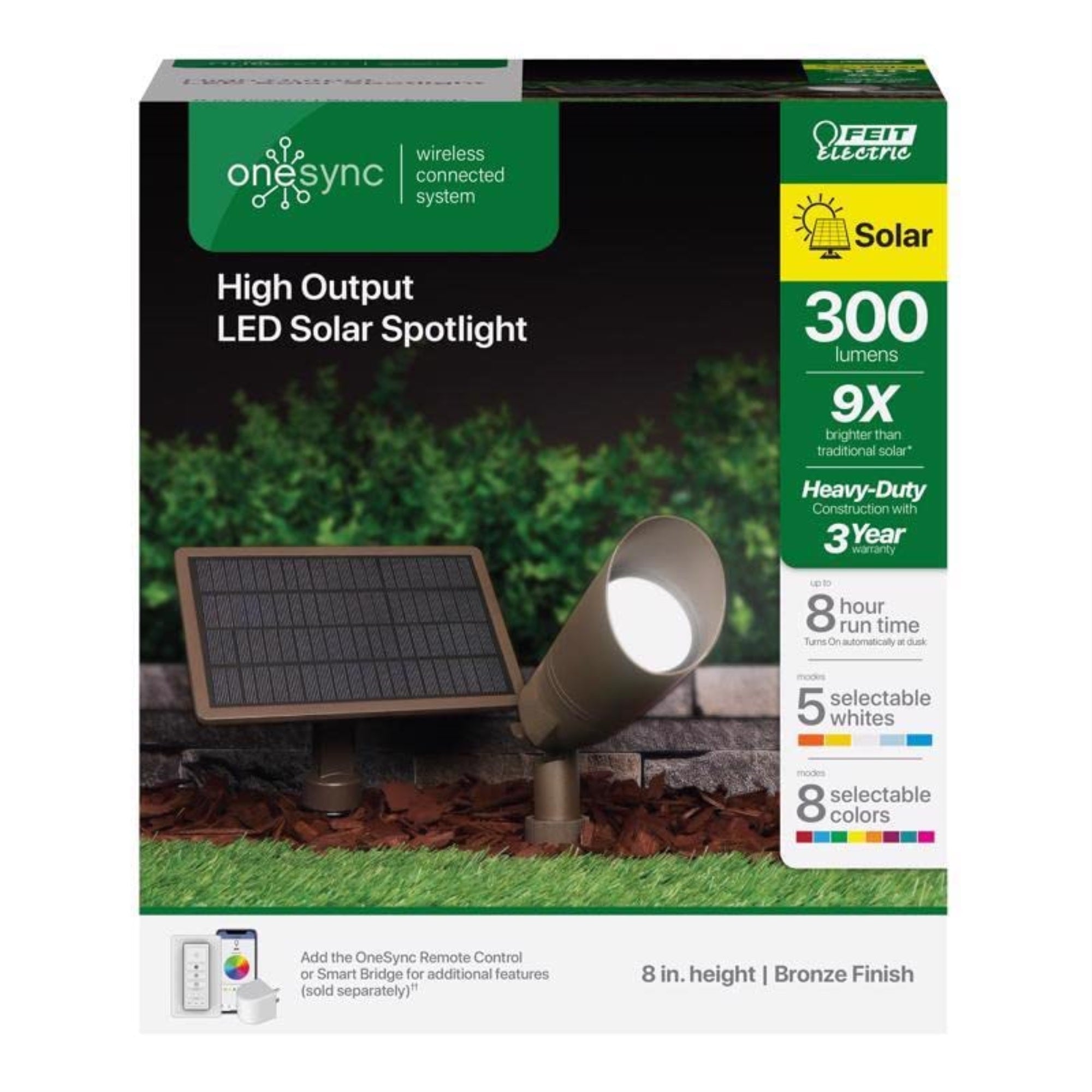 Feit Electric Solar Powered LED Spot Light Kit, Model 3010299, One Size, No Color