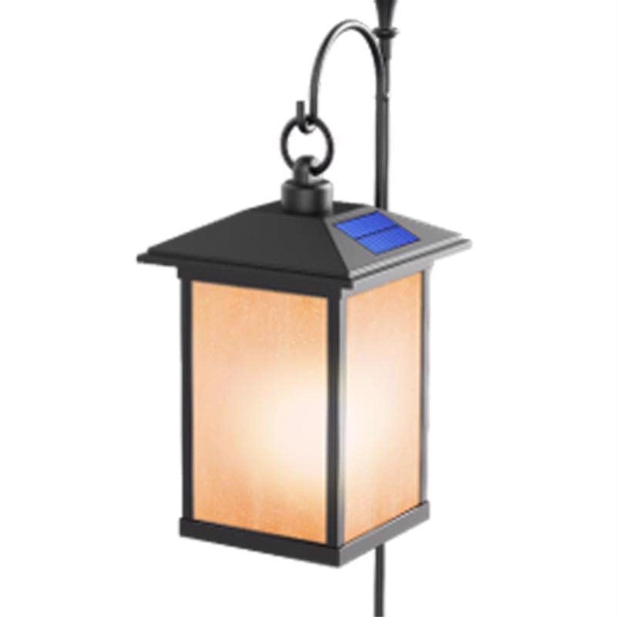 Feit Electric Solar Power Metal Square Hanging Pathway Light, 4 in., Bronze, Model 3010303, Multicoloured, One Size