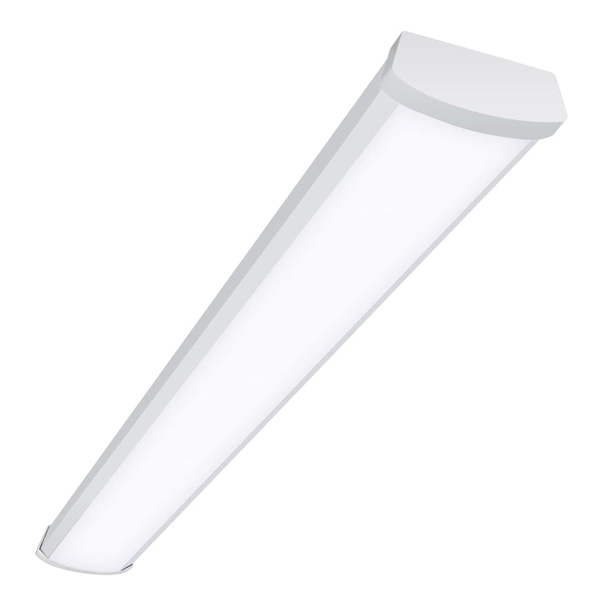 Metalux LED Wraparound Light, 4 ft, 3800 Lumens, Dimmable, 4000K, Aluminum, Model 4NW35C3R