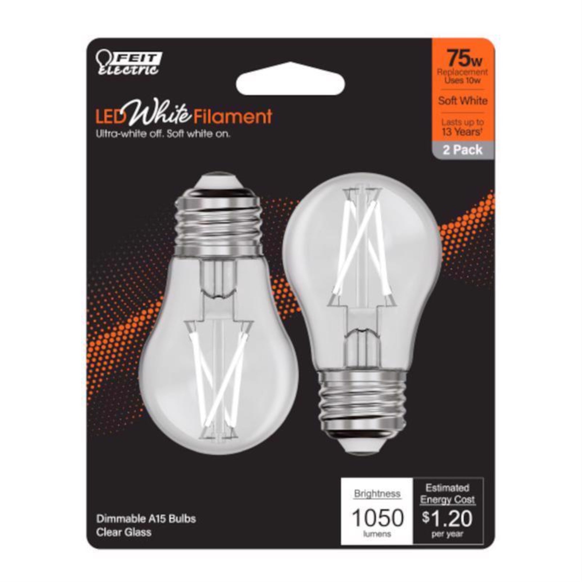 LED A15 E26 75W SW 2PK (Pack of 1)