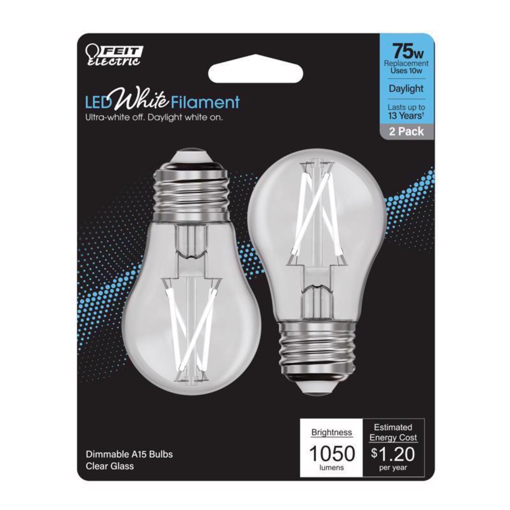 LED A15 E26 75W DL 2PK (Pack of 1)