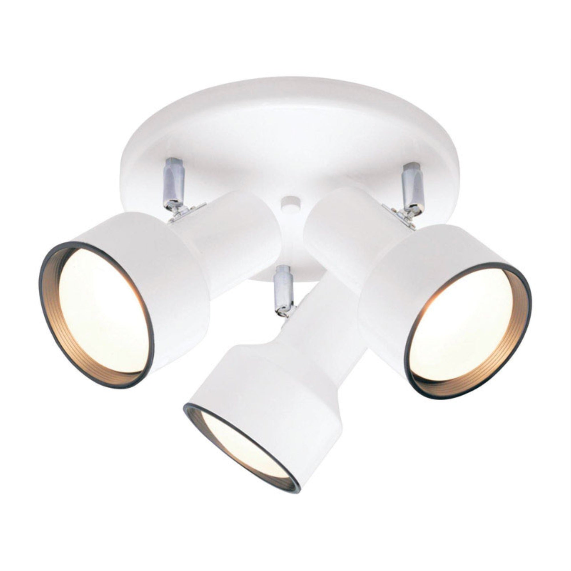 Westinghouse 3-Light Multi-Directional Close-to-Ceiling Light Fixture, Off-White, Model 6632600, Plastic