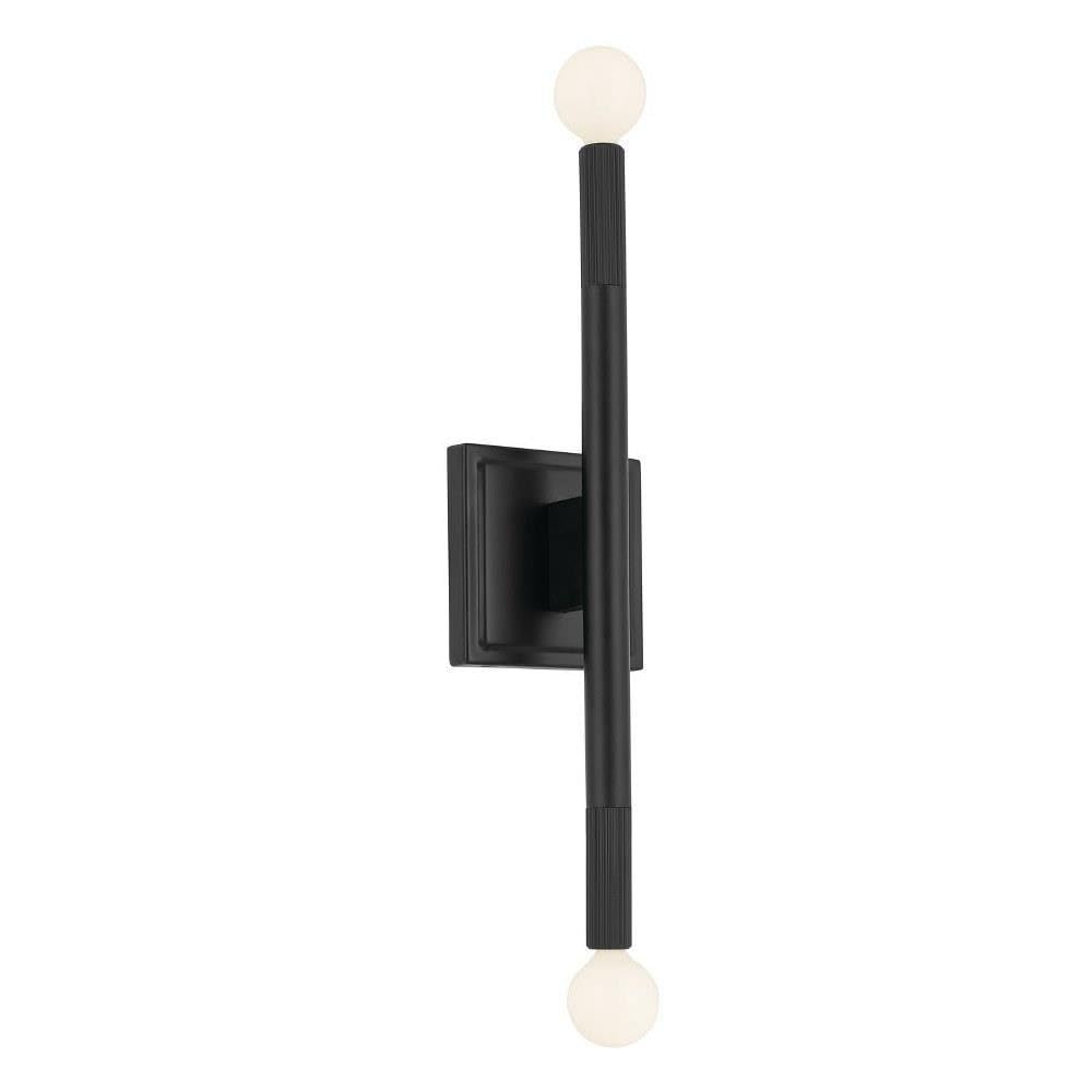 Kichler Odensa 17 Inch 2 Light Wall Sconce in Black