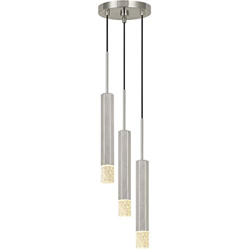 Cal Lighting Fx-3723-3P-Bs Transitional Led Pendant From Led Pendant Collection In Bronze/Dark Finish, 8.00 Inches