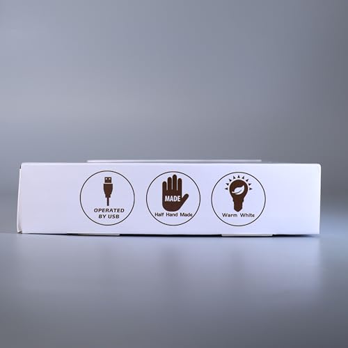Lightzz Yoga Lamp - LED 3D Night Light for Meditation - Wood Base, Yellow - Model FS-XMX001-9999, Perfect Gift for Girls & Women
