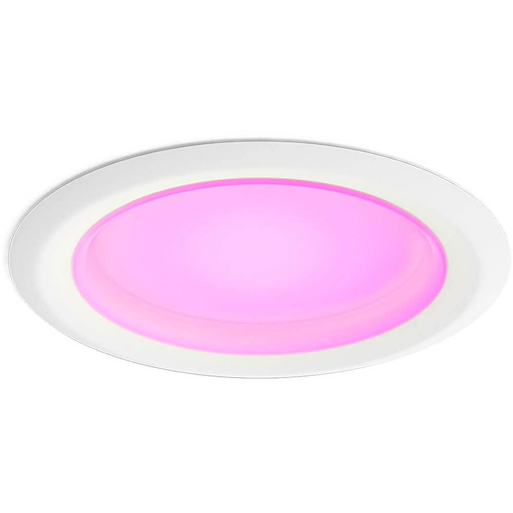 Philips Hue White And Color Ambiance Extra Bright High Lumen Dimmable Led Smart Retrofit Recessed 4" Downlight Compatible With Amazon Alexa Apple Homekit And Google Assistant