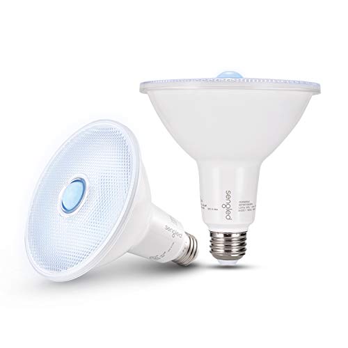 Sengled Motion Sensor Flood Light Bulbs, 1500LM Dusk to Dawn LED, E26 Base PAR38, Waterproof, 2 Pack, 5000K Daylight