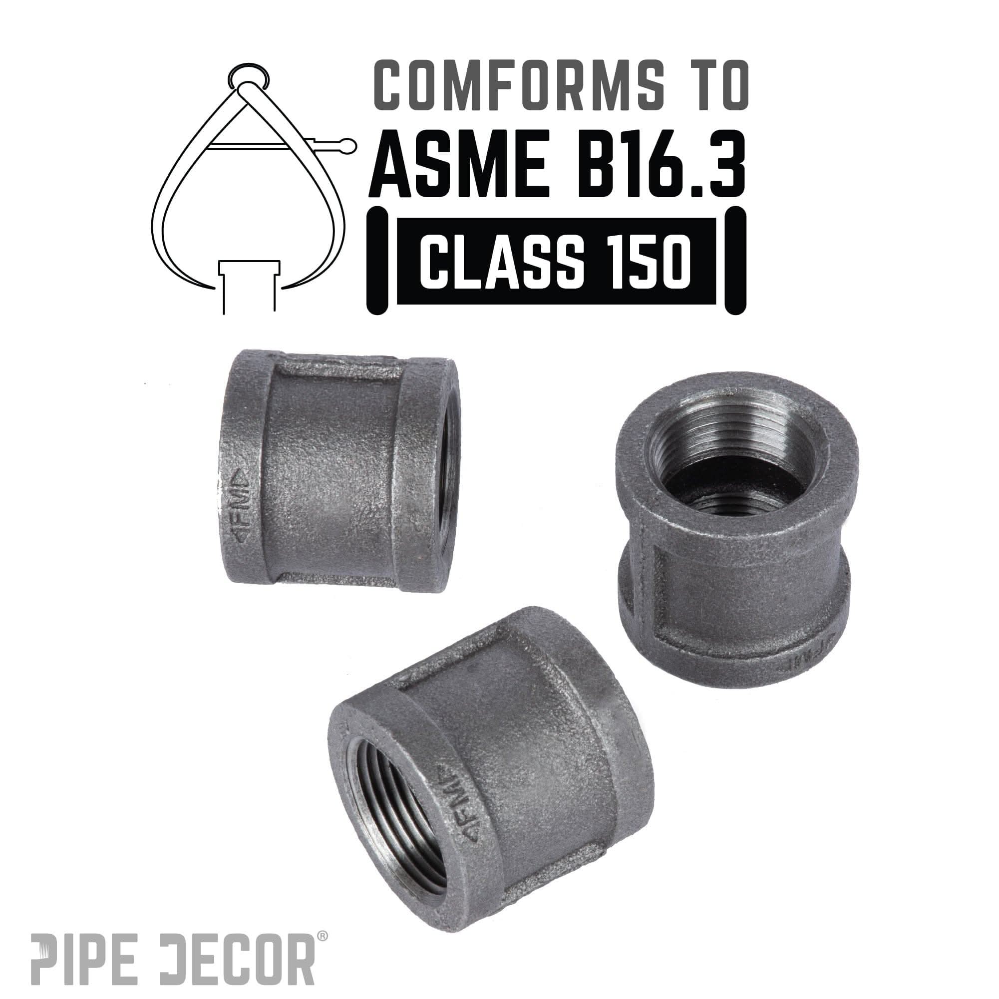 3/4 in. Black Coupling