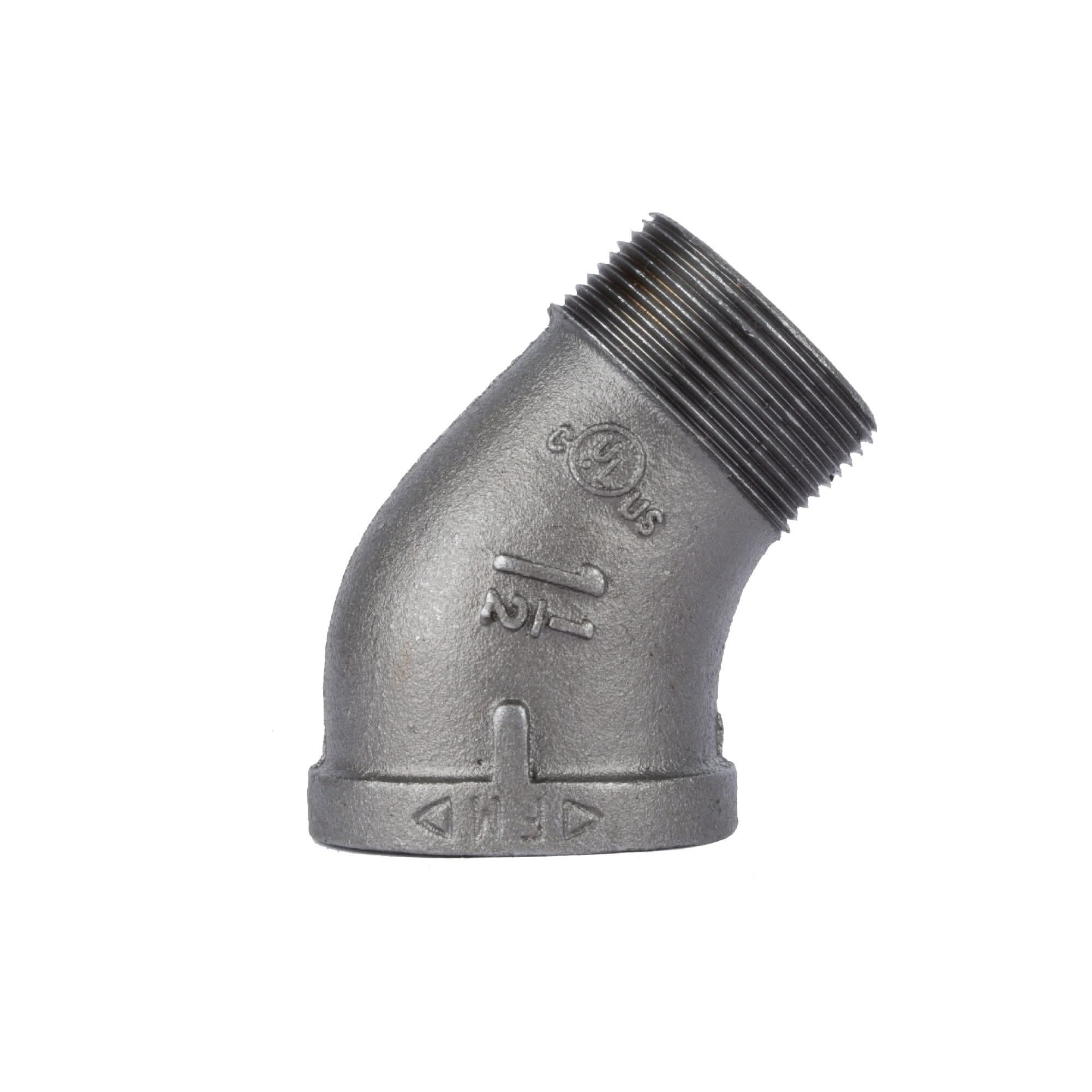1 1/2 in. Black 45 Degree Street Elbow