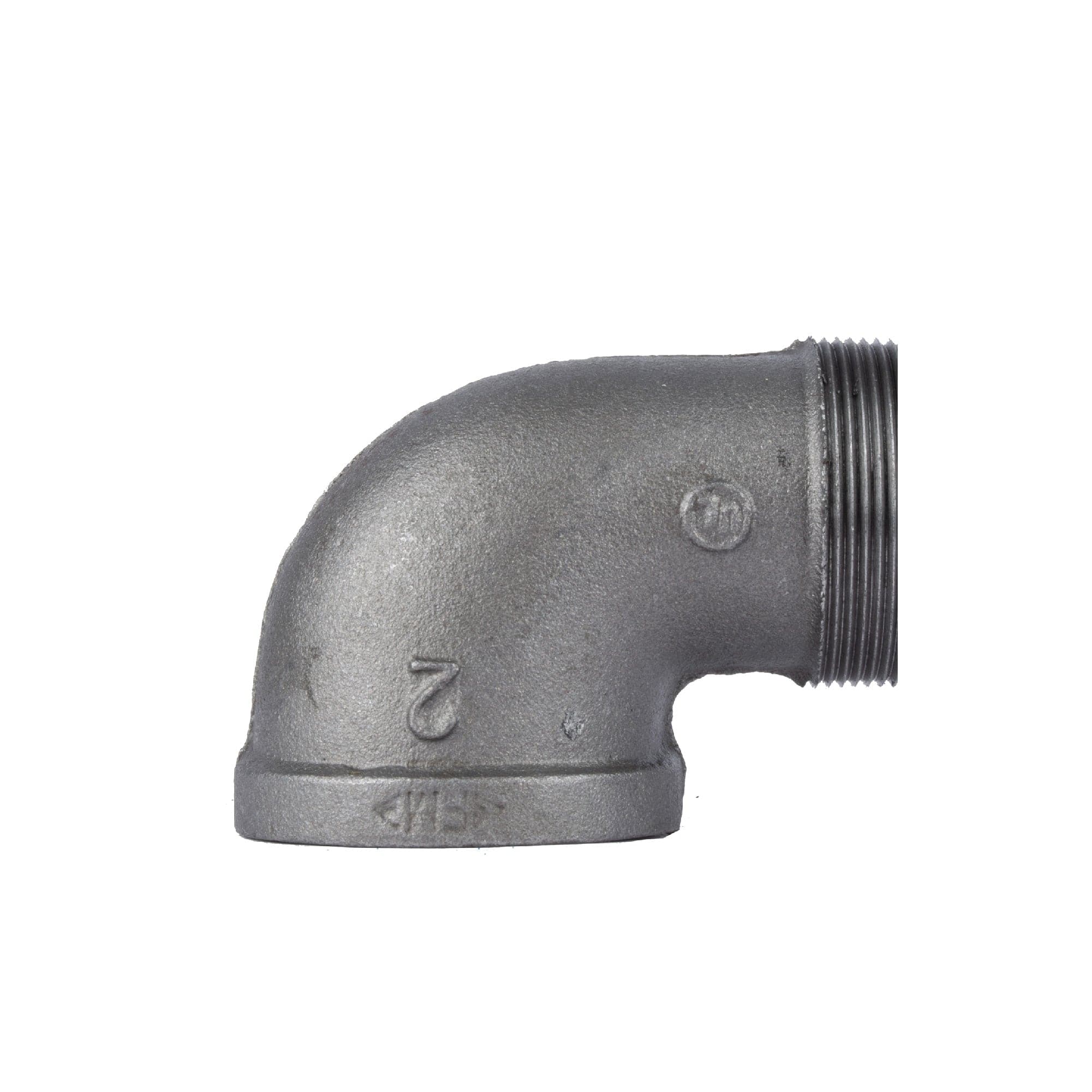 2 in. Black 90 Degree Street Elbow