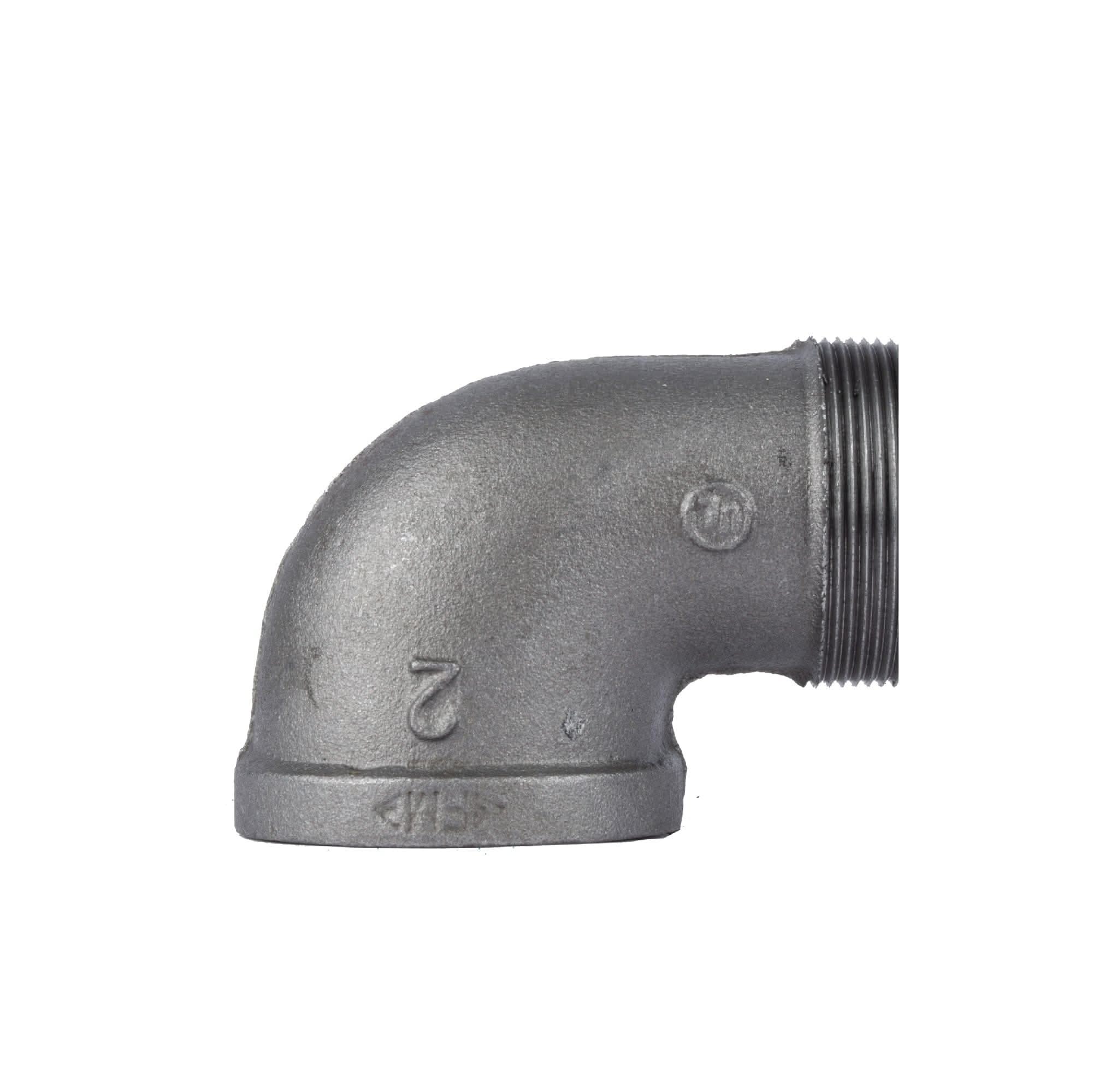 2 in. Black 90 Degree Street Elbow