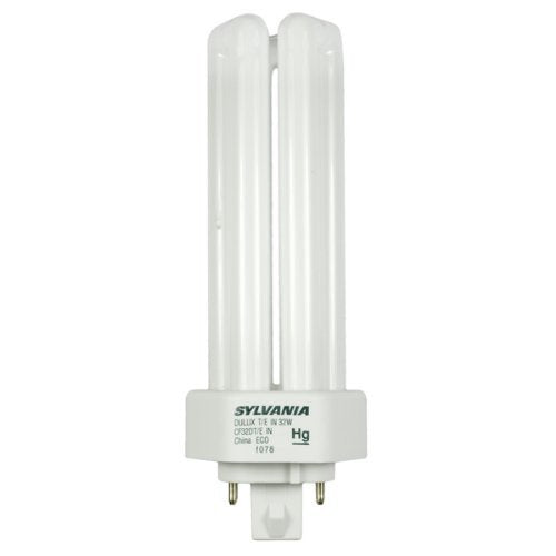 Sylvania 20883 (6-Pack) Cf32Dt/E/In/827/Eco 32-Watt Triple Tube Compact Fluorescent Light Bulb, 2700K, 2400 Lumens, 82 Cri, T4 Shape, 4-Pin Gx24Q-3 Base
