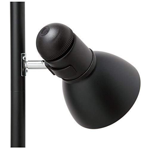 Boston Harbor 3-Light Adjustable Tree Lamp, Black Metal, 60W A19, Model TL-TREE-134-BK-3L