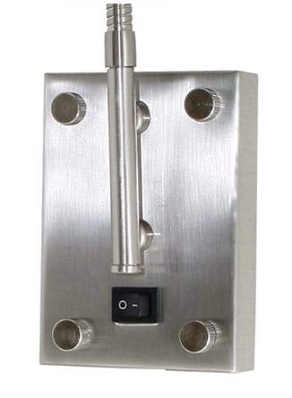 Cal Lighting One Wall Lamp CALBO-119-BS Metal Nickel/Silver Finish