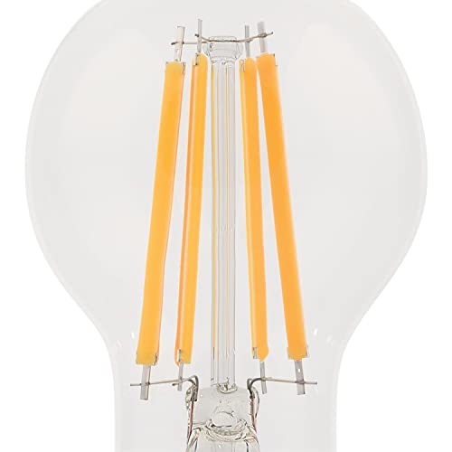Westinghouse 5167200 8 Watt (75 Watt Equivalent) A19 Dimmable Clear Filament Led Light Bulb, Medium Base