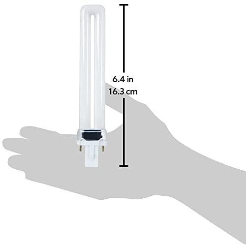 Feit Electric PL9/41 9-Watt Fluorescent Bulb, 6.4inH x 1.2inD, Glass, 4100K Cool White