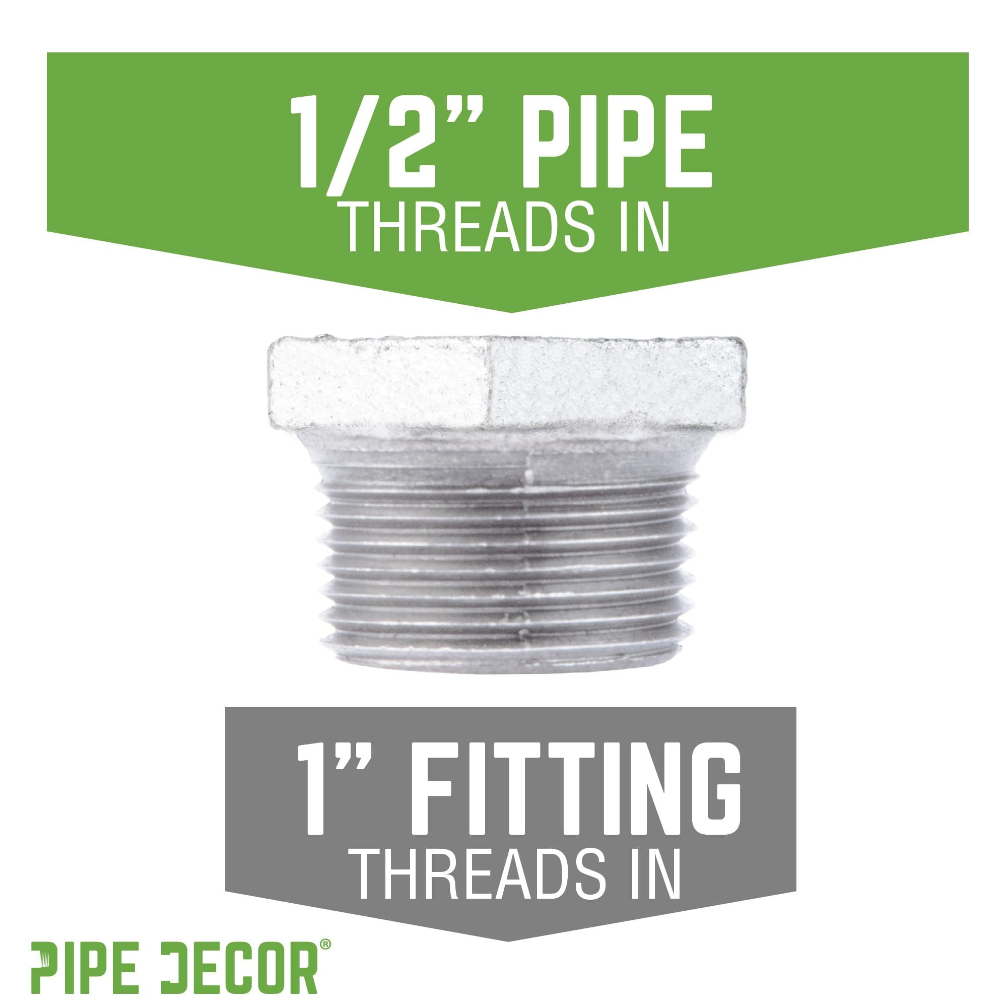1 in. x 1/2 in. Galvanized Iron Bushing