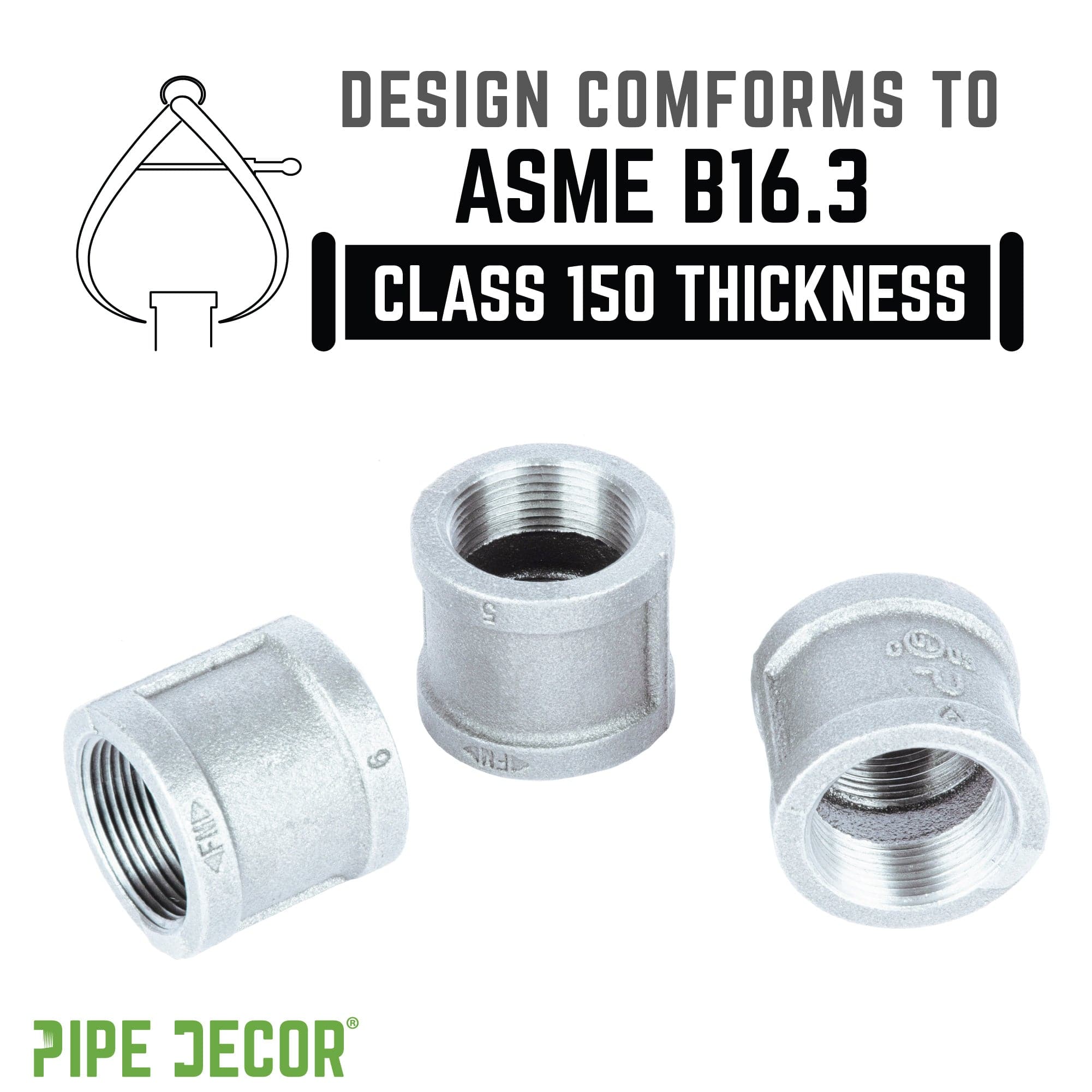 3/4 in. Galvanized Iron Coupling