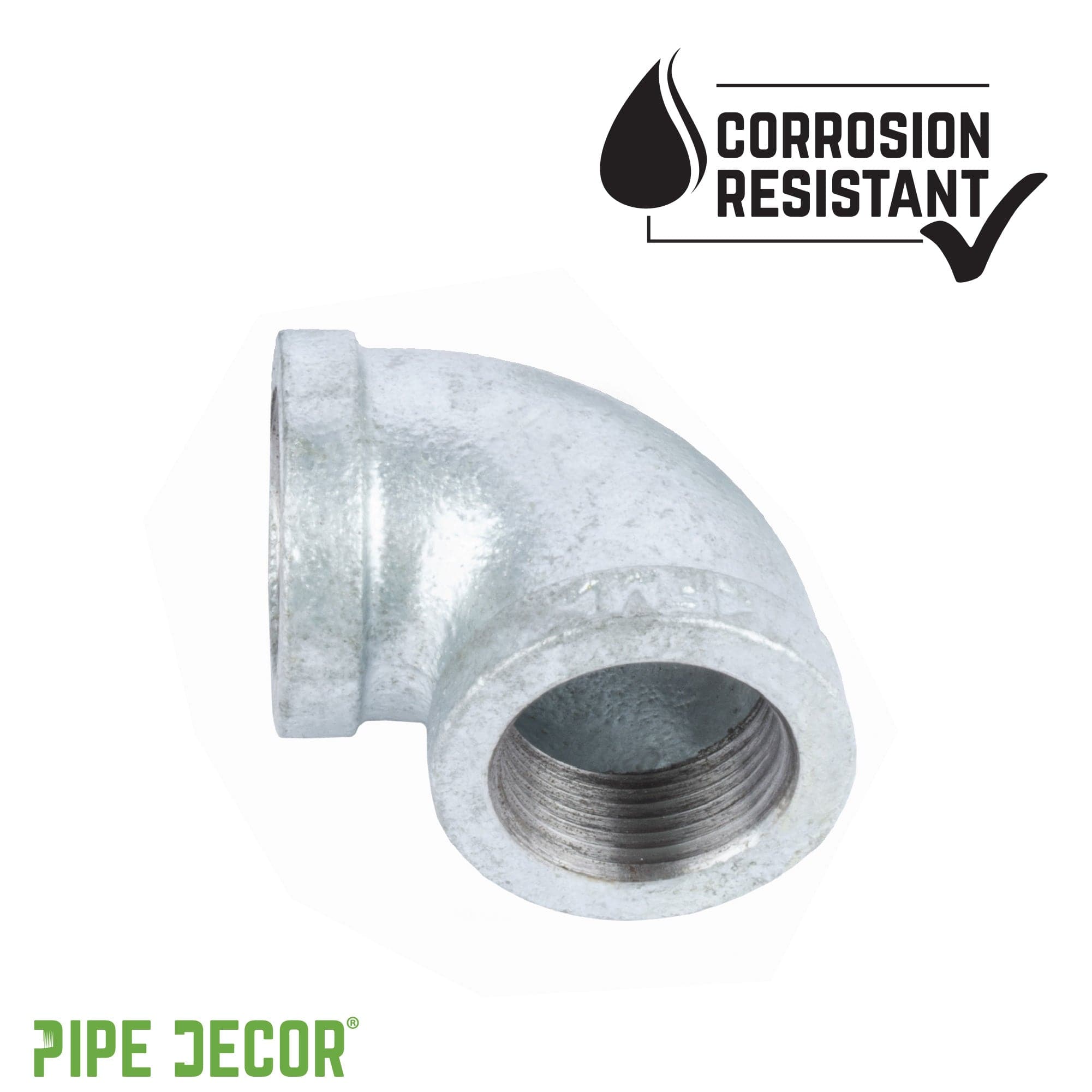 1 1/2 in. Galvanized Iron 90 Degree Elbow