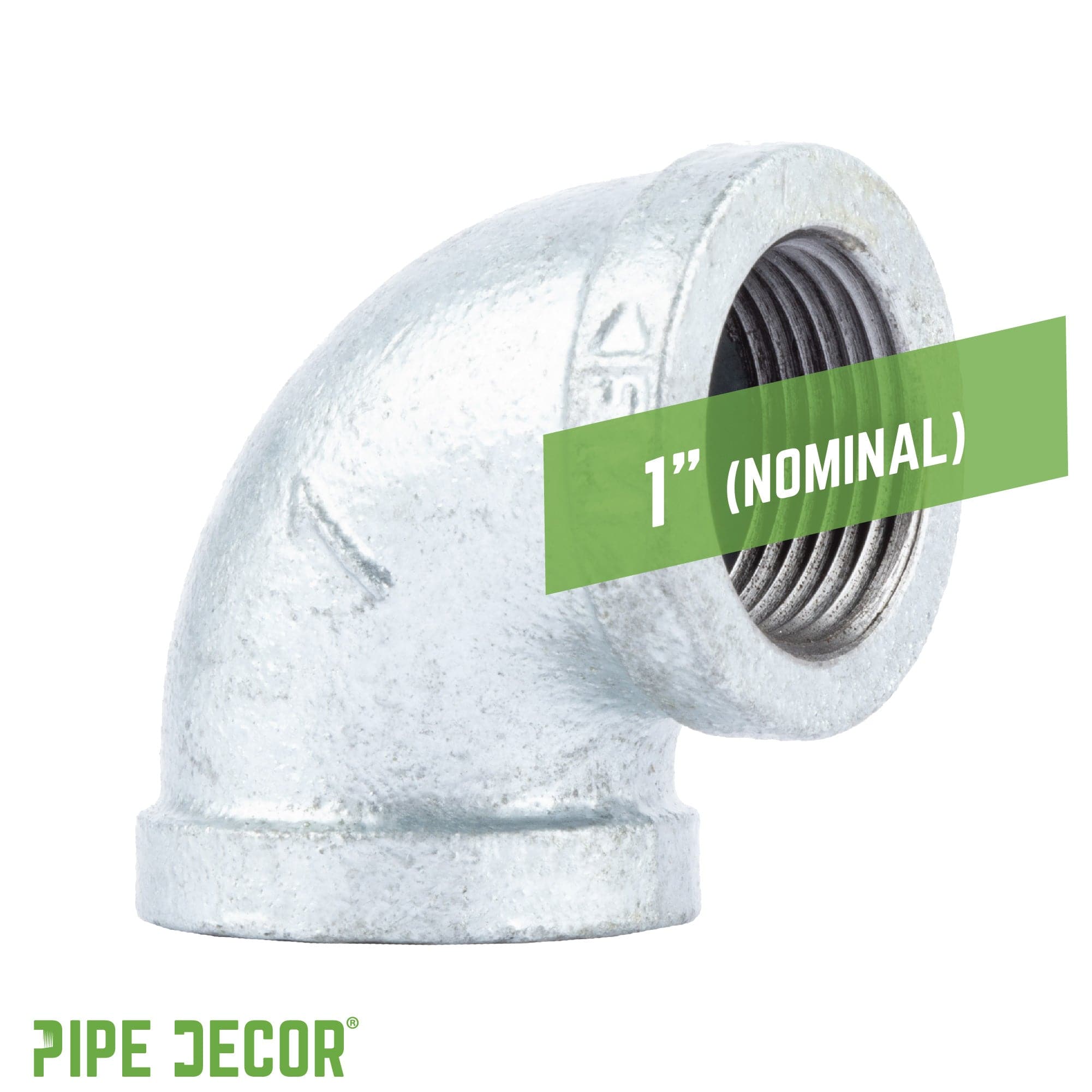 1 in. Galvanized Iron 90 Degree Elbow