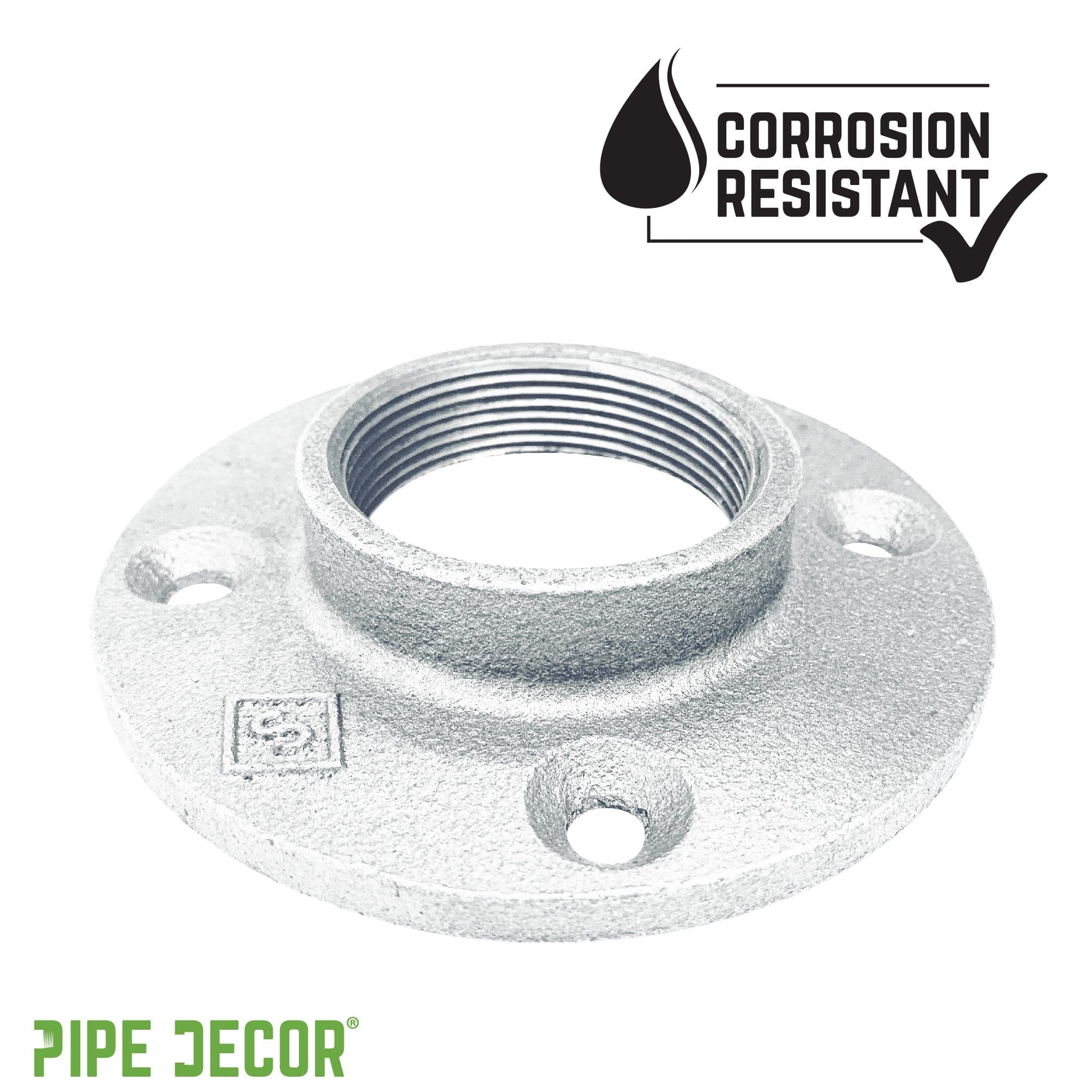 1 1/4 in.  Galvanized Iron Floor Flange